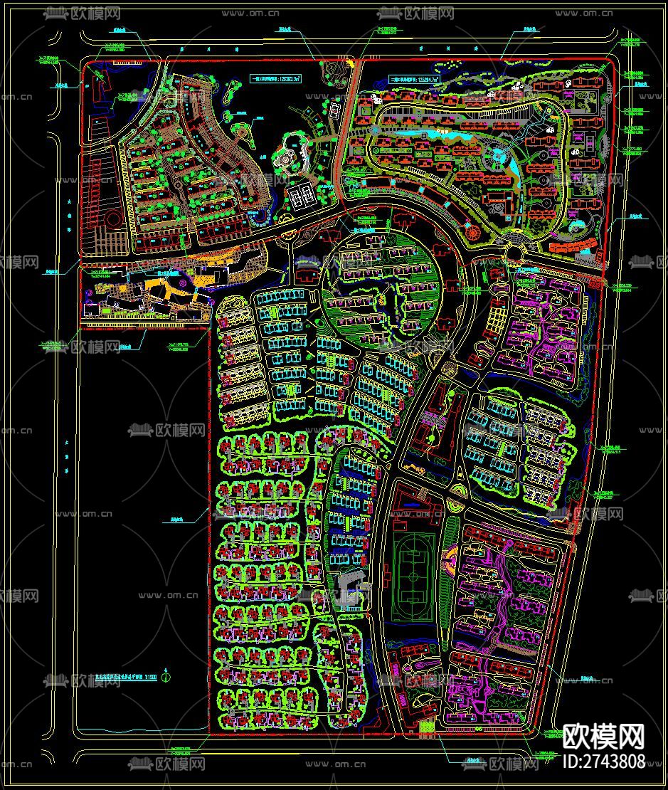 生态农庄生态园规划CAD施工图下载（渲染图8）
