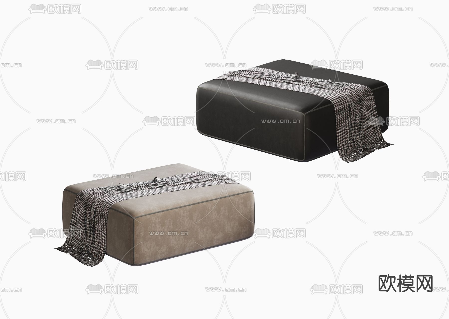 脚踏 沙发凳 凳子3d模型下载