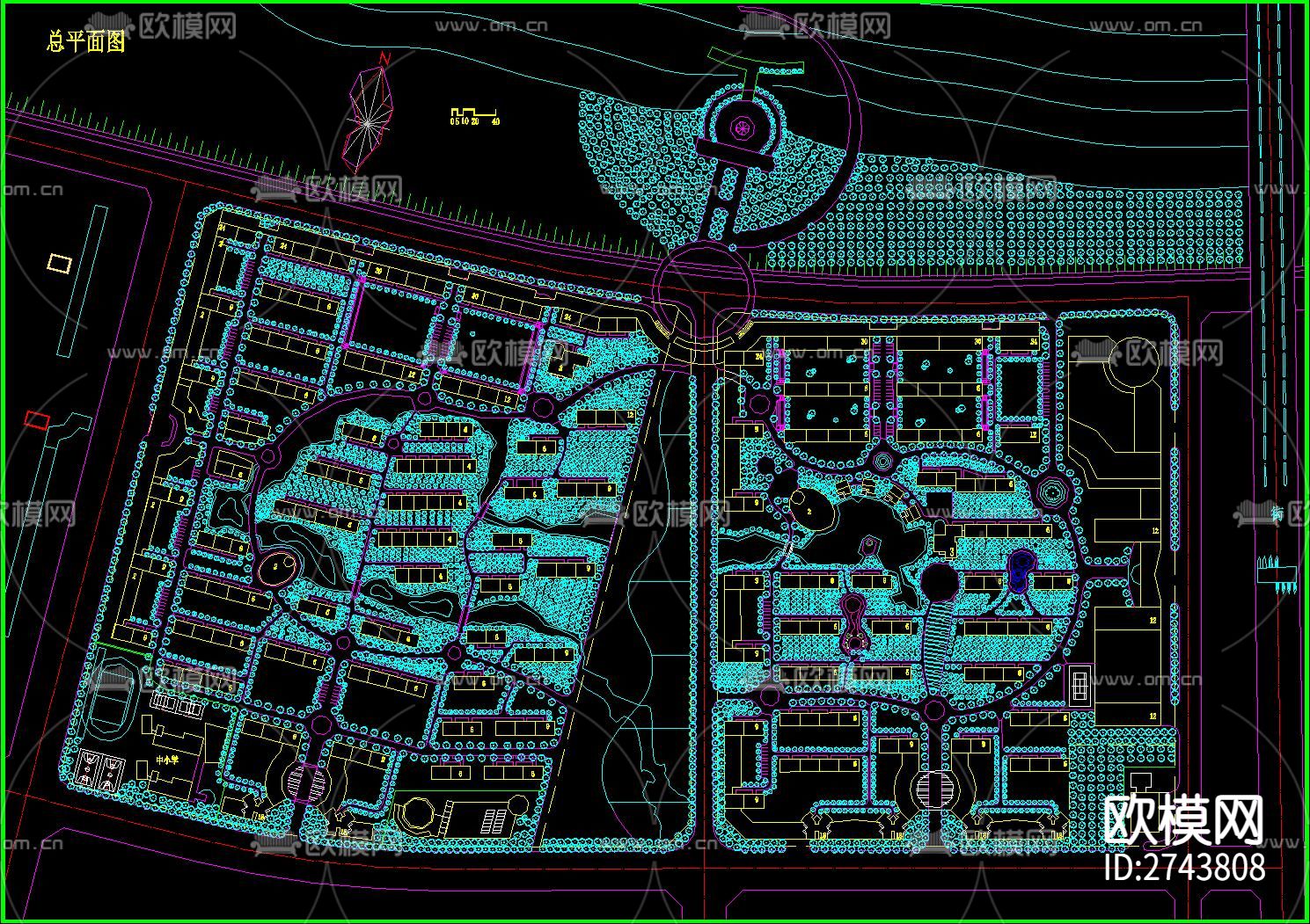 生态农庄生态园规划CAD施工图下载（渲染图10）