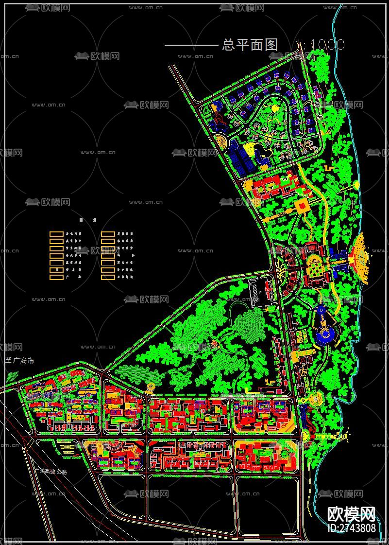 生态农庄生态园规划CAD施工图下载（渲染图7）