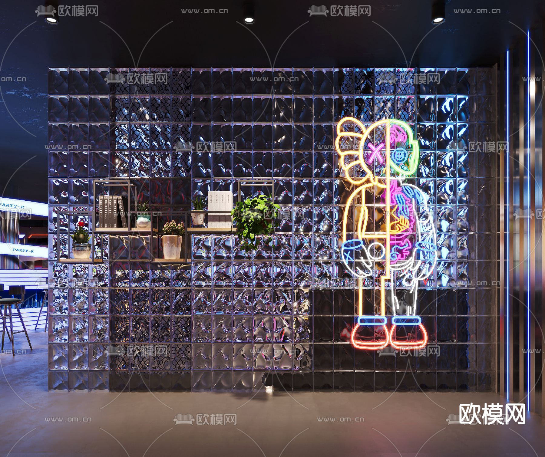 酒吧 清吧 夜总会3d模型下载（渲染图3）