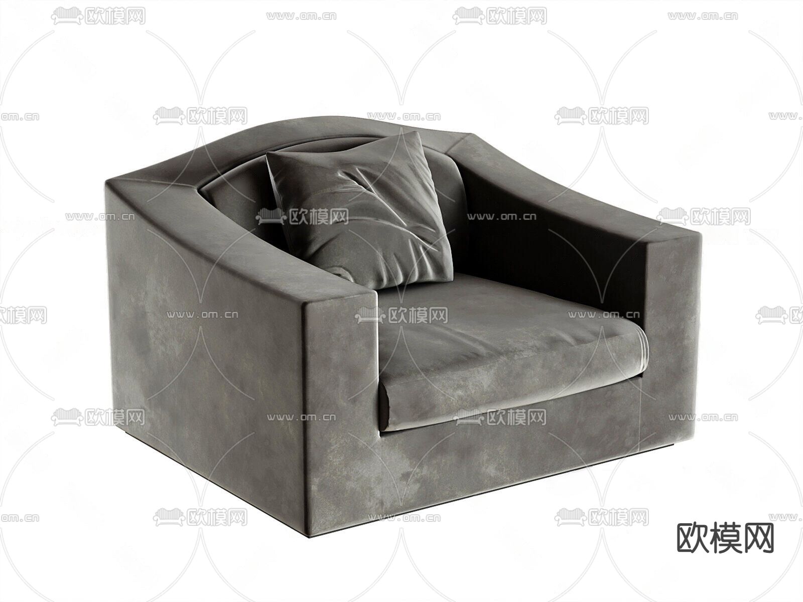 单人沙发3d模型下载