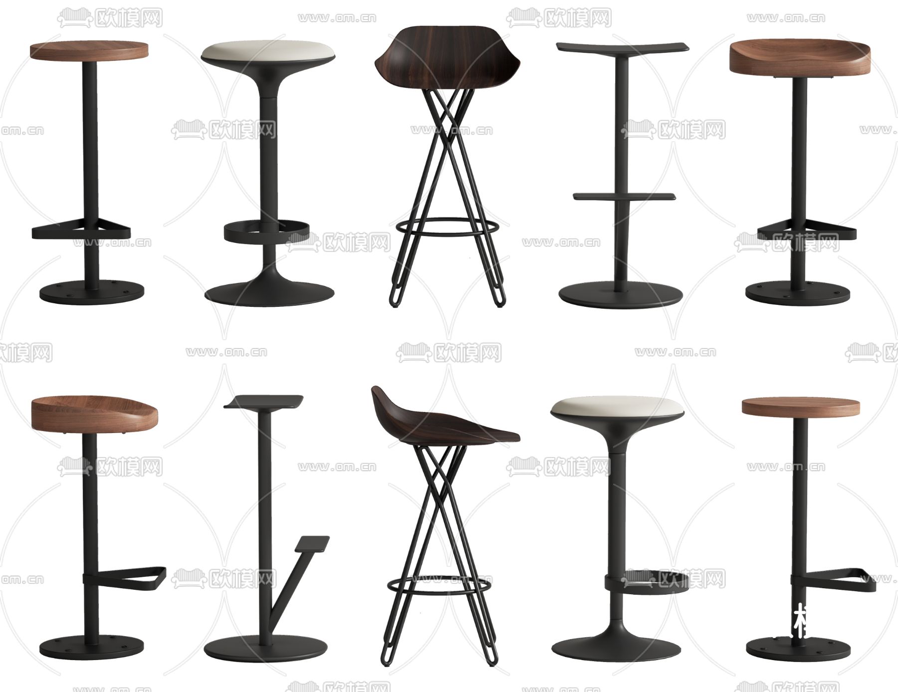 吧椅 吧凳3d模型下载