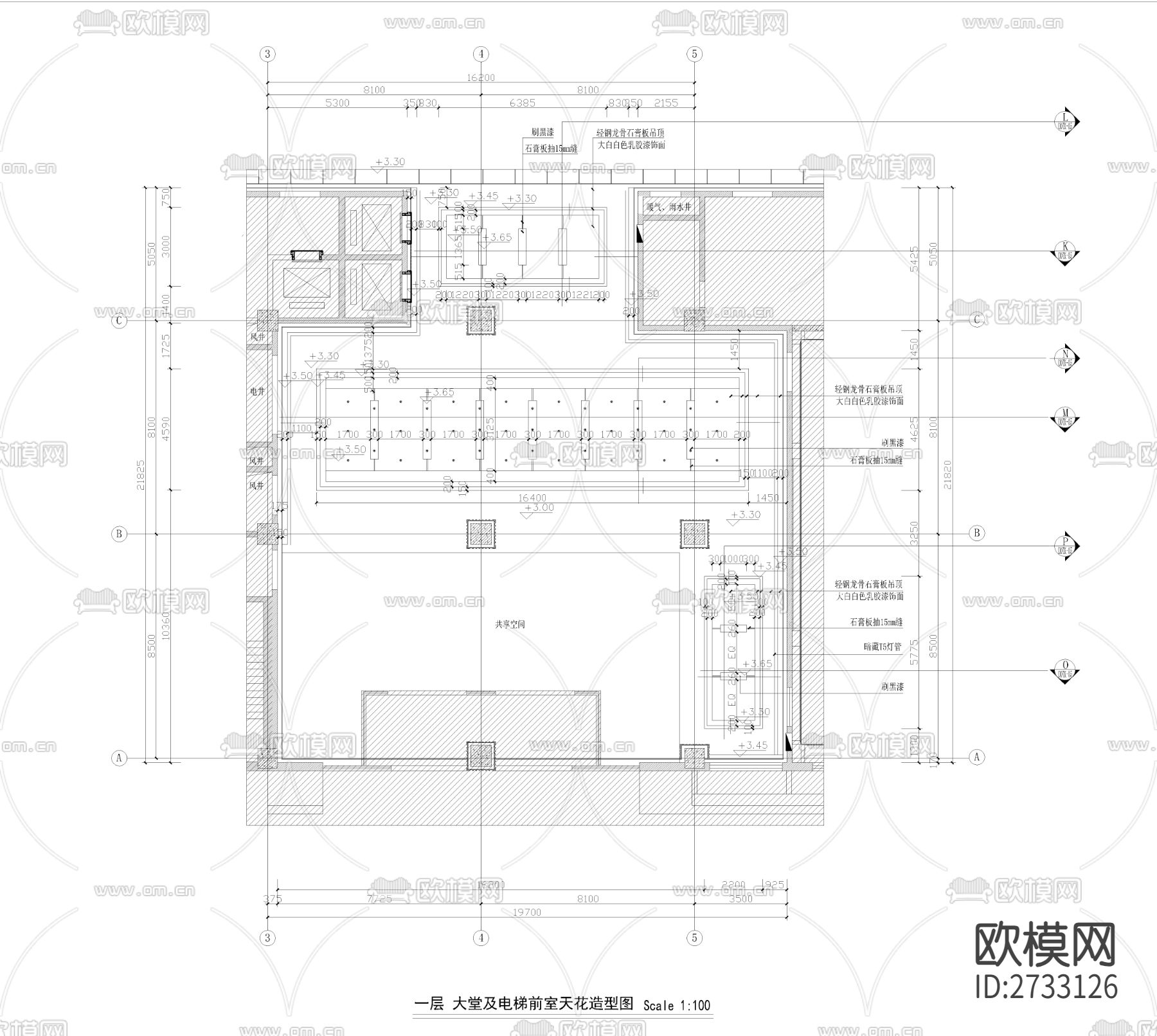 空心砖干挂节点CAD施工图下载（渲染图8）