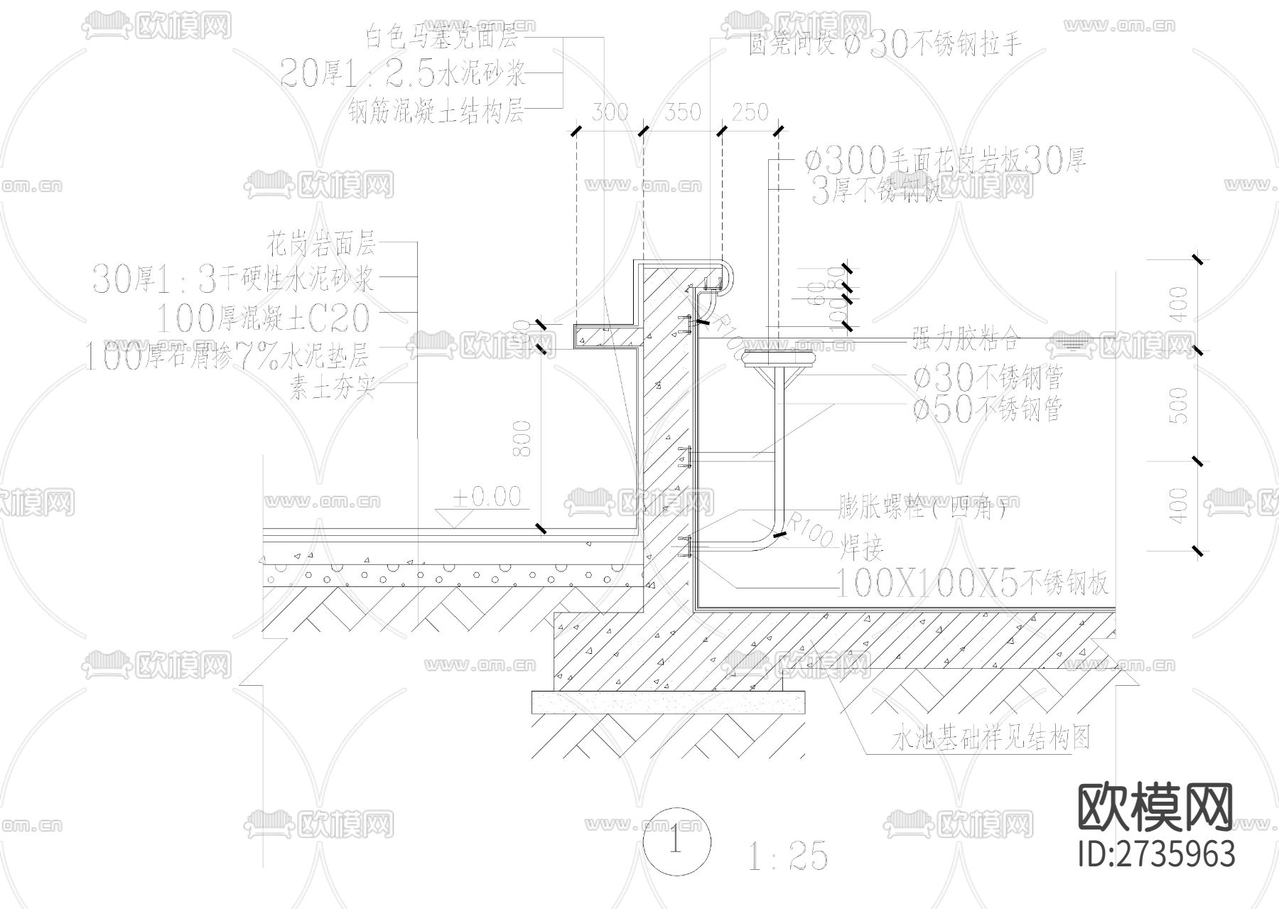 泳池区水中吧节点大样下载（渲染图4）