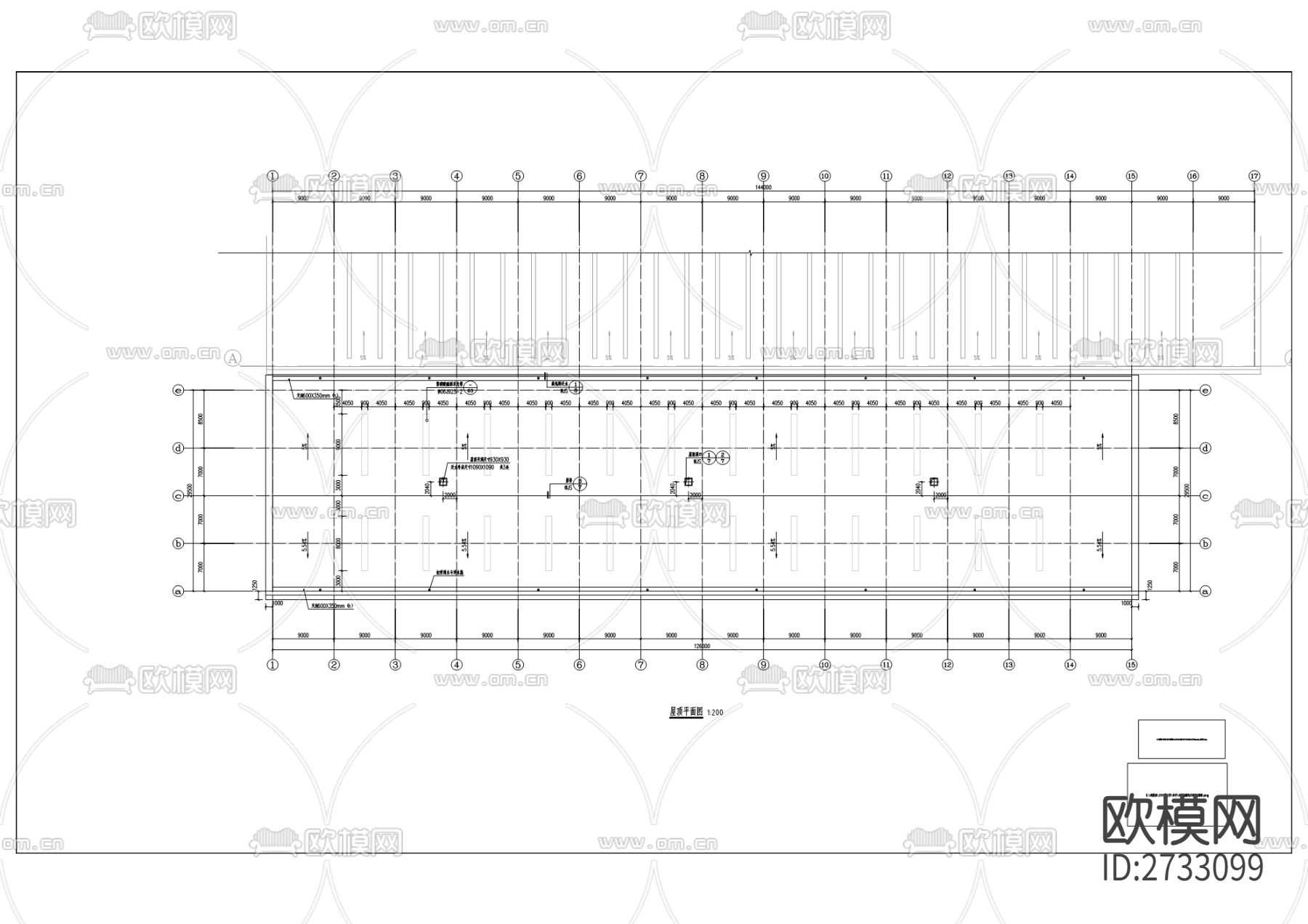 建设工业202工房扩建CAD施工图下载（渲染图4）