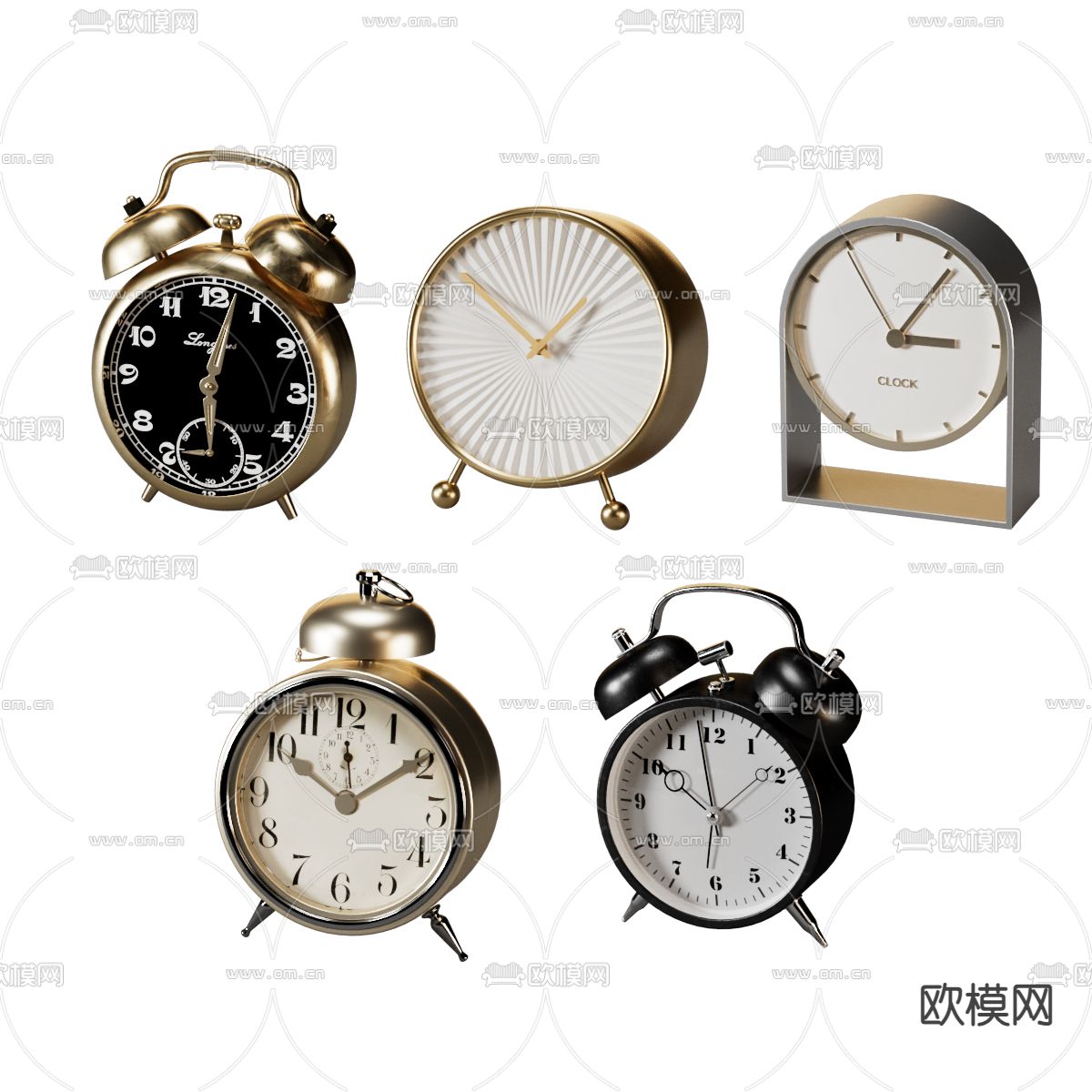 时钟 钟表 闹钟3d模型下载