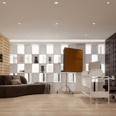  现代直播间su模型 