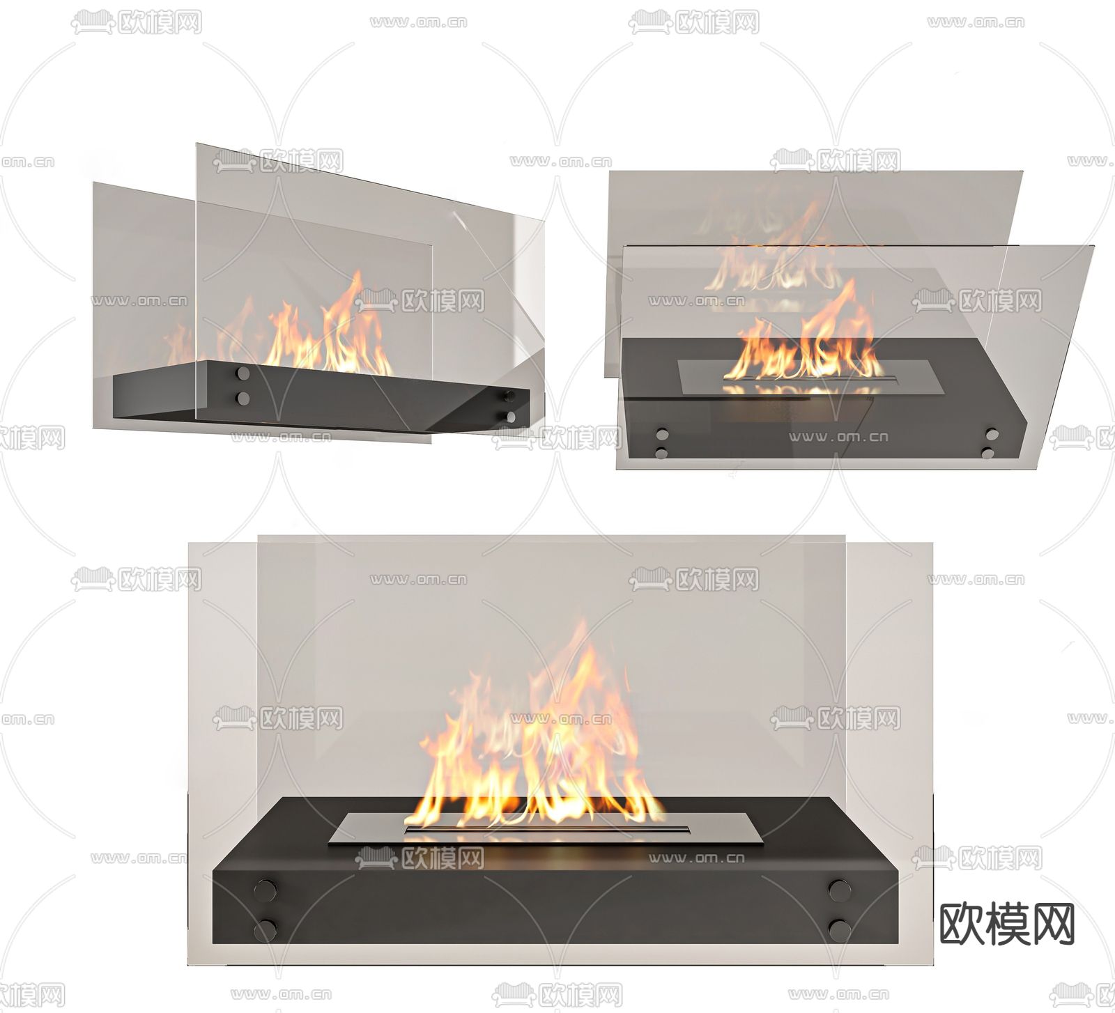 壁炉3d模型下载