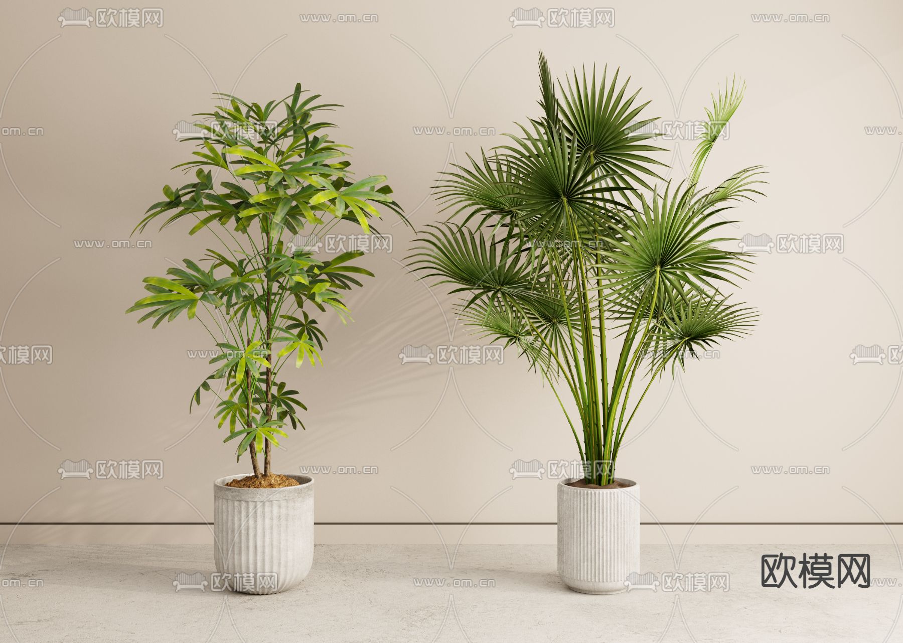 盆栽 盆景su模型下载（渲染图1）