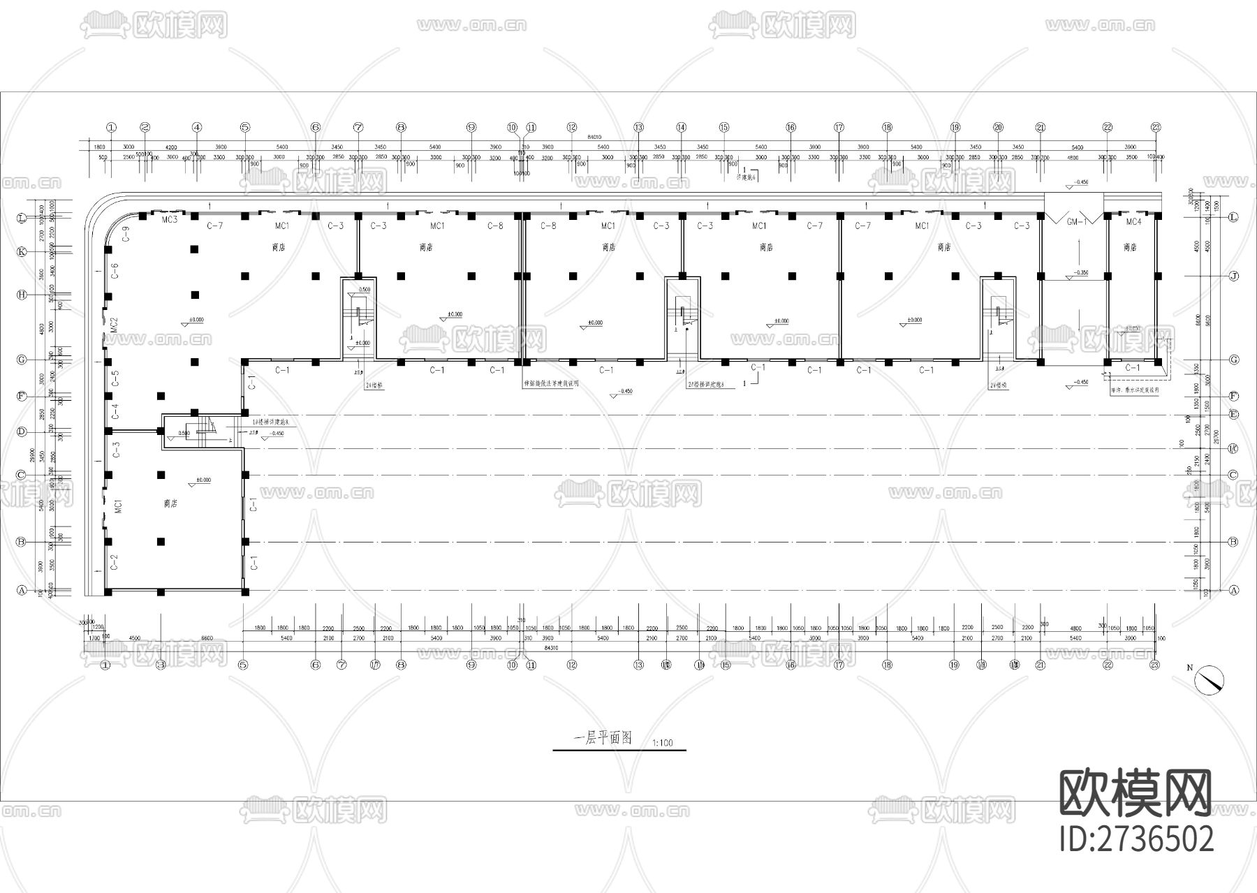 某水利局小区住宅建筑cad施工图下载（渲染图5）