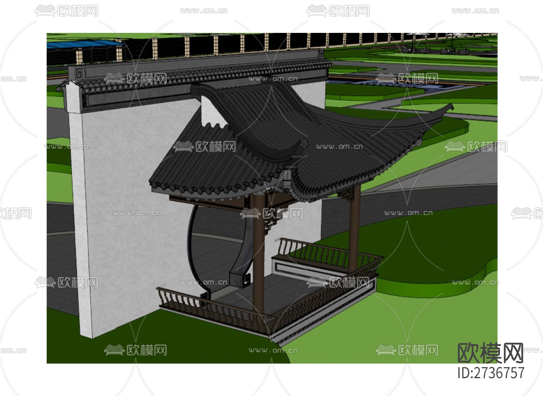 怡和亭节点大样下载（渲染图2）