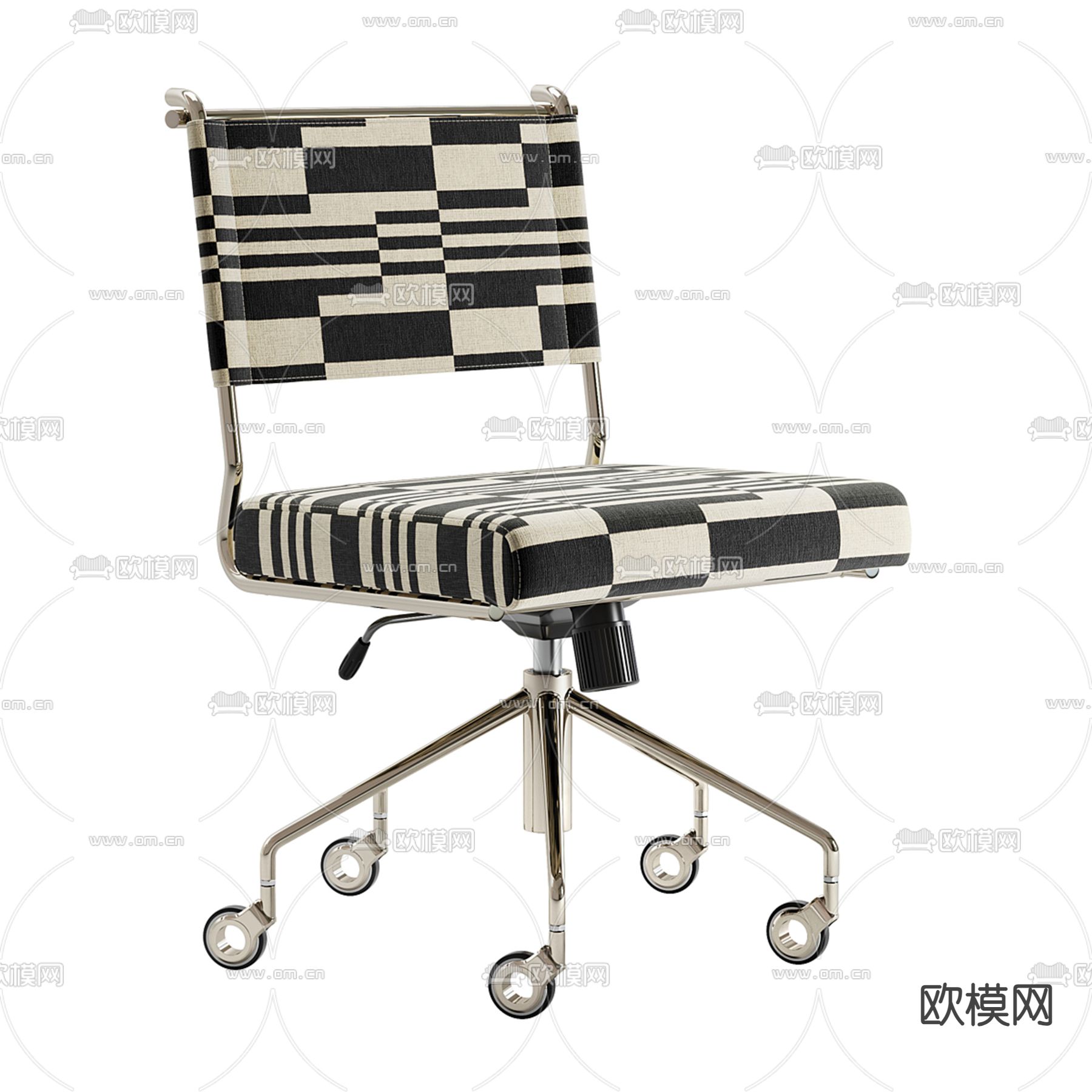 CB2 办公椅 班前椅3d模型下载（渲染图1）