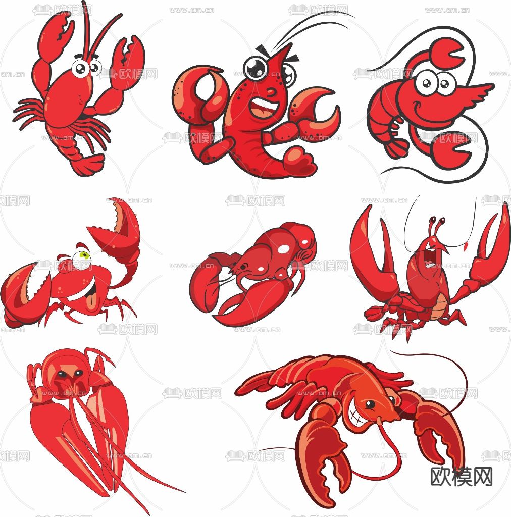 龙虾 墙饰 剪影su模型下载（渲染图1）