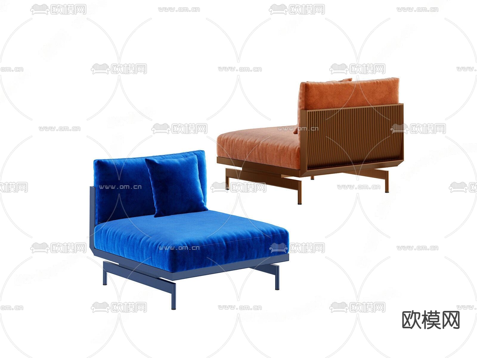 单人沙发3d模型下载