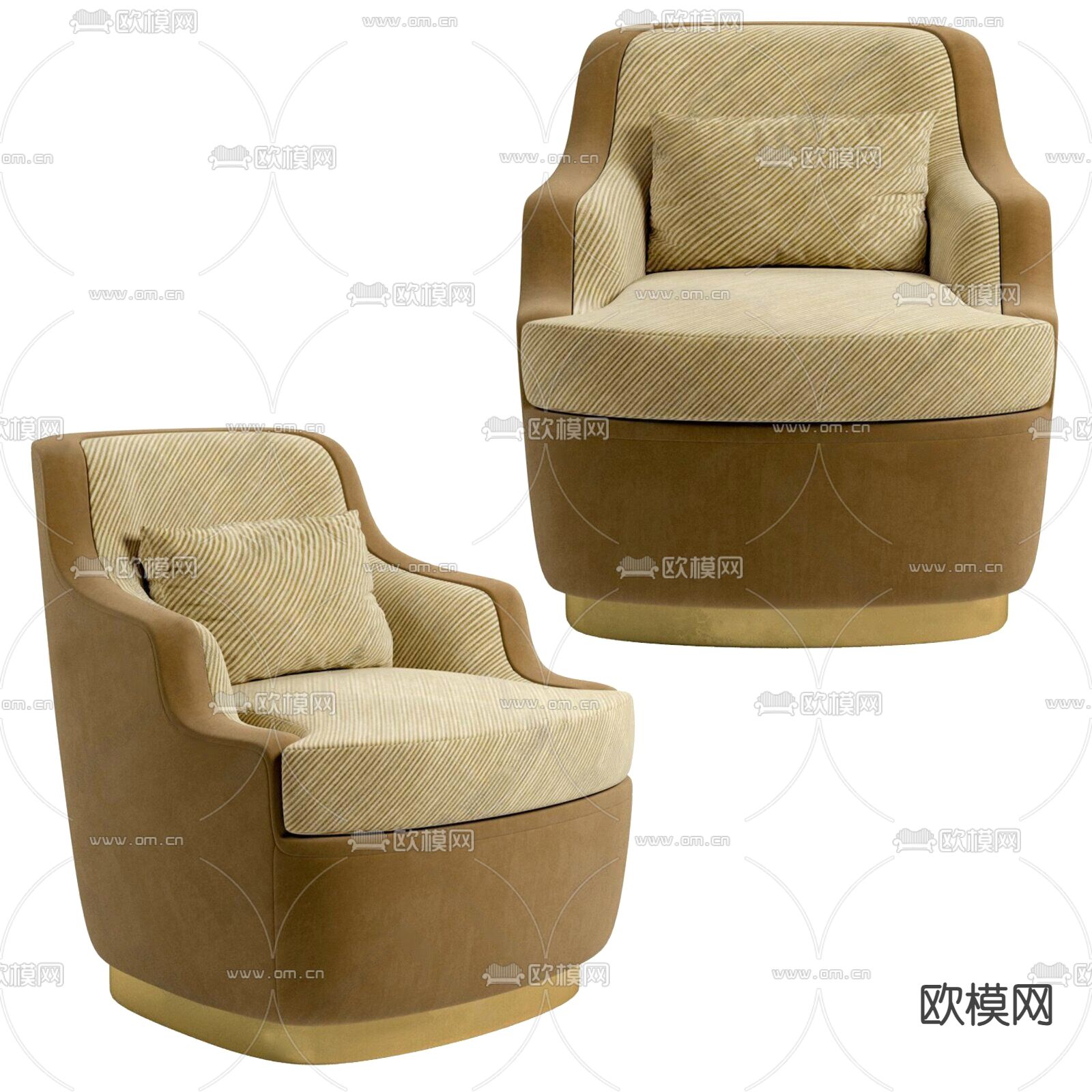 休闲沙发3d模型下载