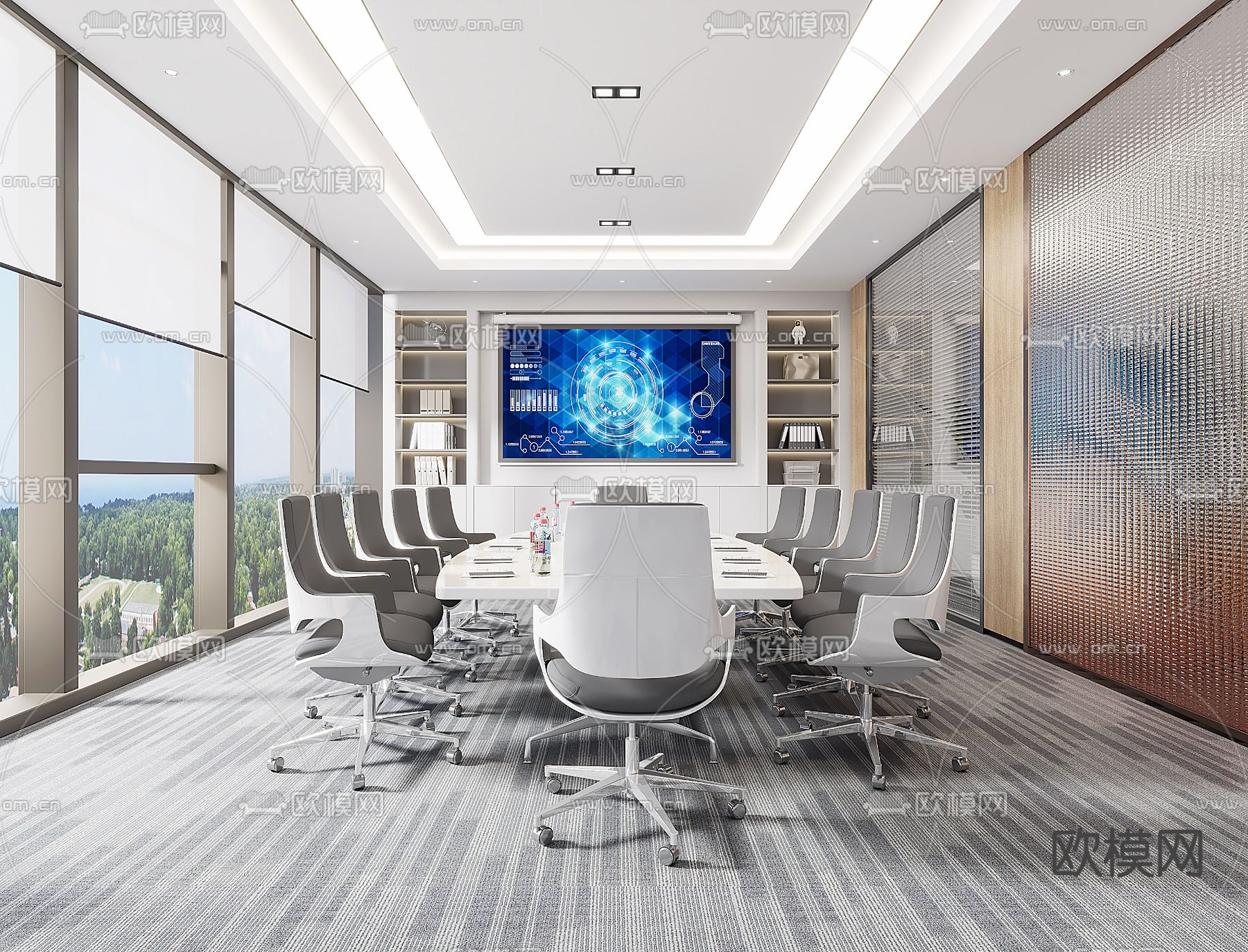 会议室3d模型下载