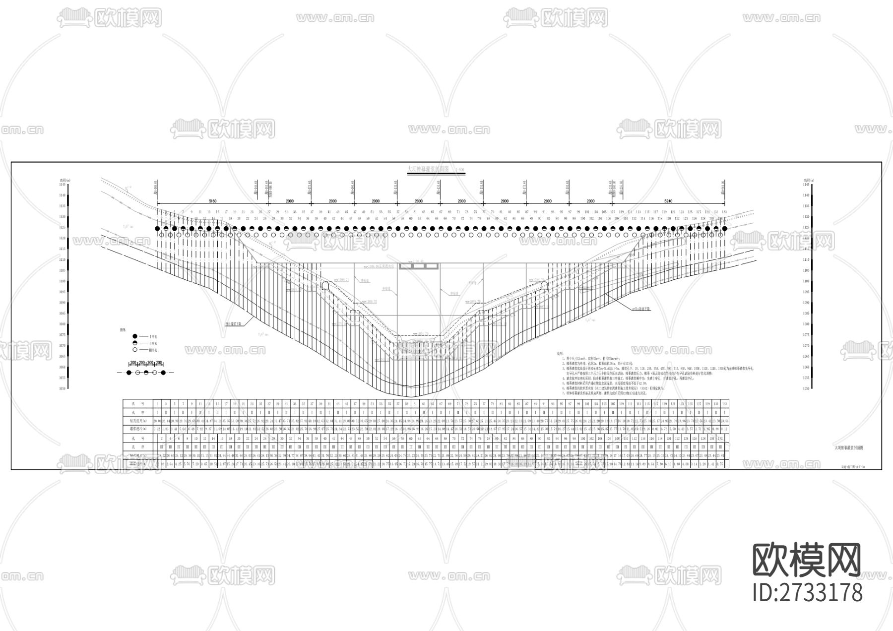 双树水库CAD施工图下载（渲染图3）
