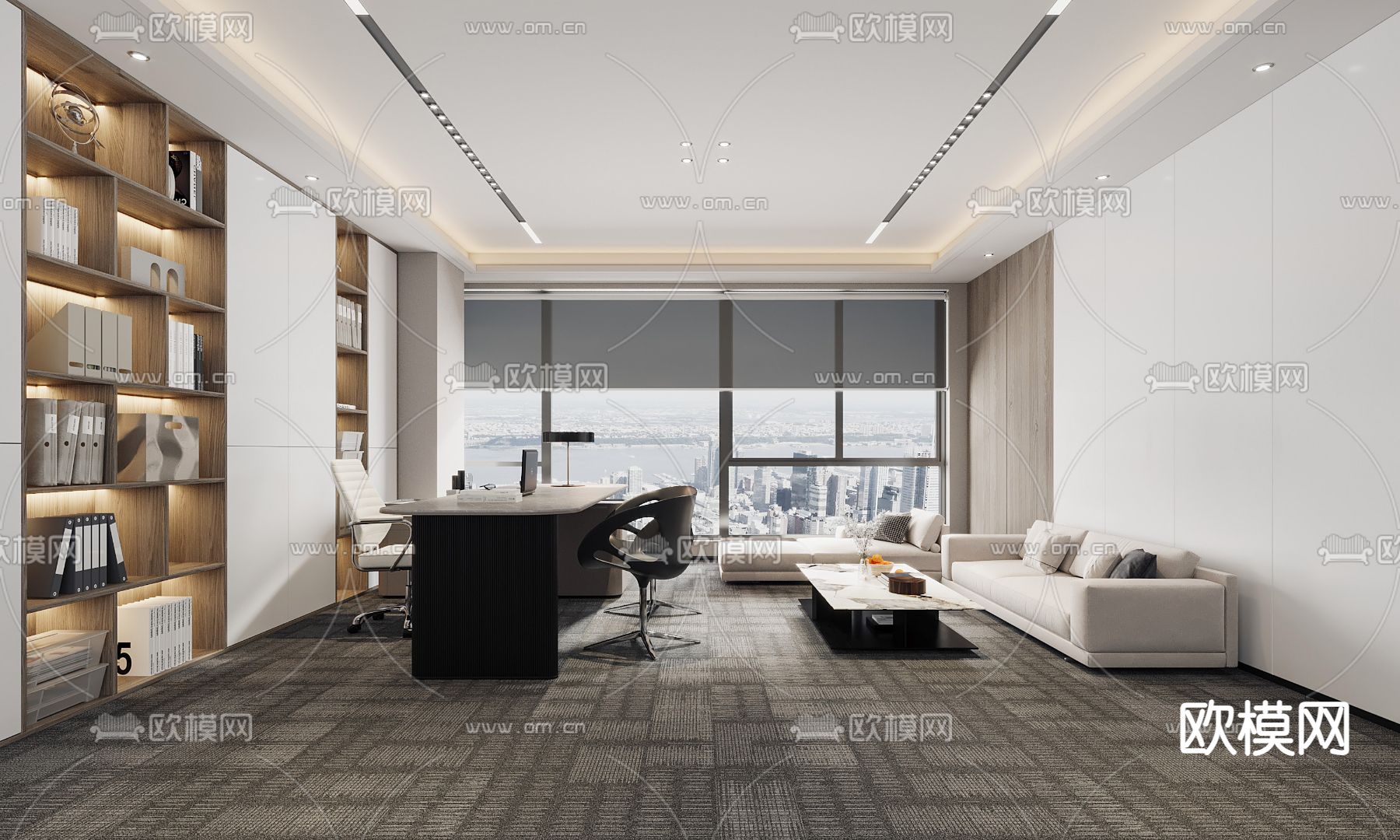 总经理室 董事长室3d模型下载