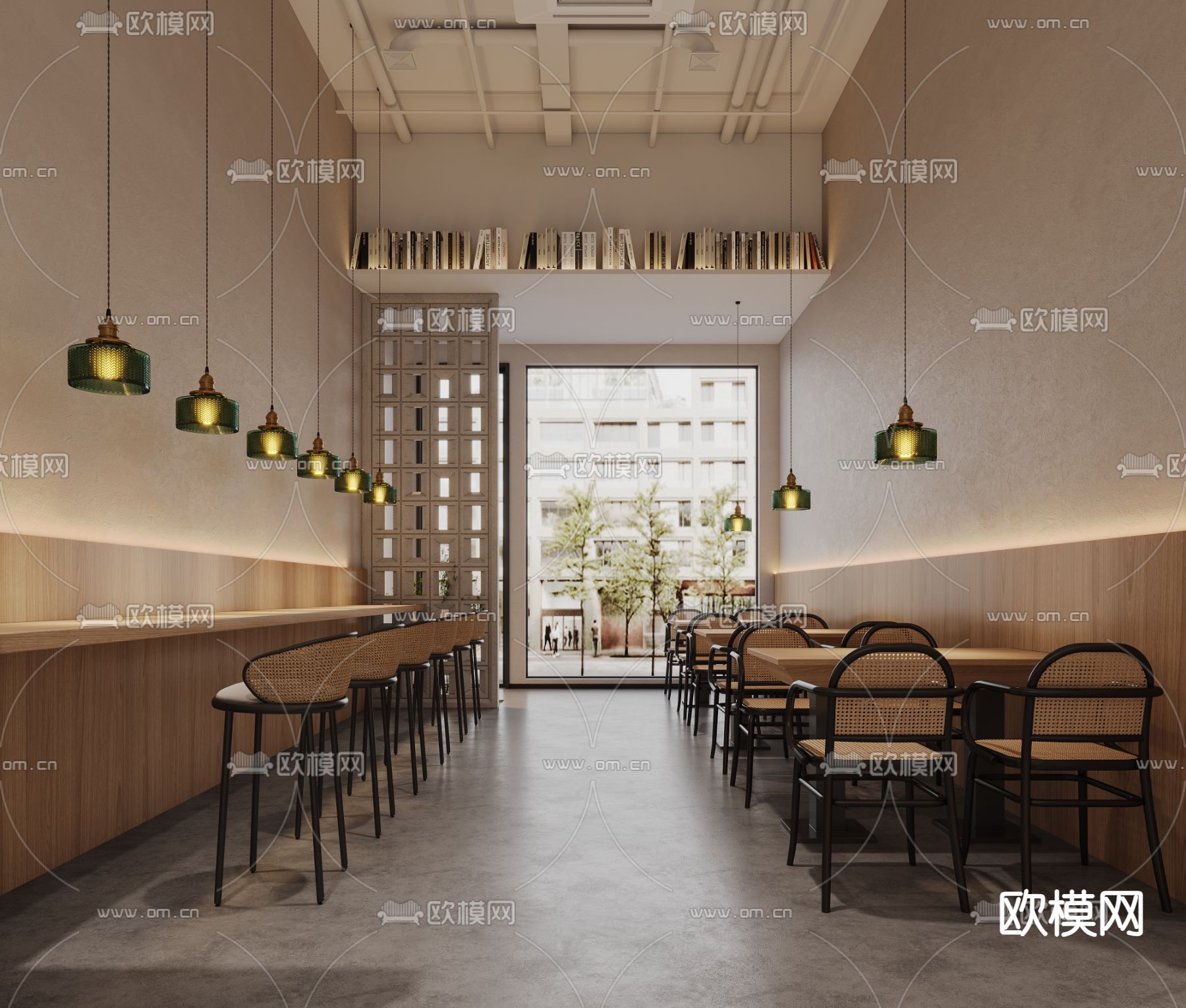 面馆 混沌店3d模型下载（渲染图2）
