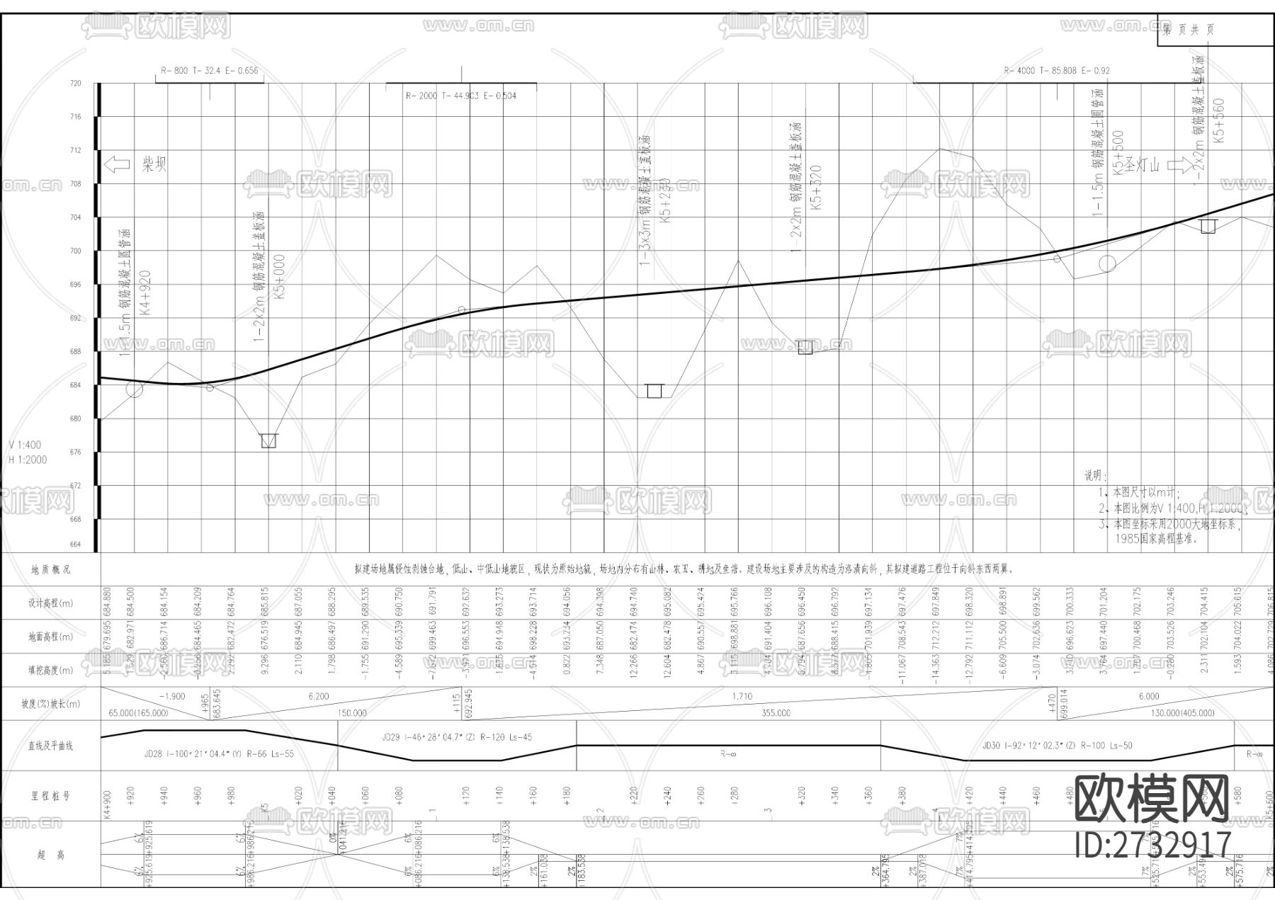 巴南区普通干线公路（柴坝互通—圣灯山景区）公路CAD施工图下载（渲染图1）
