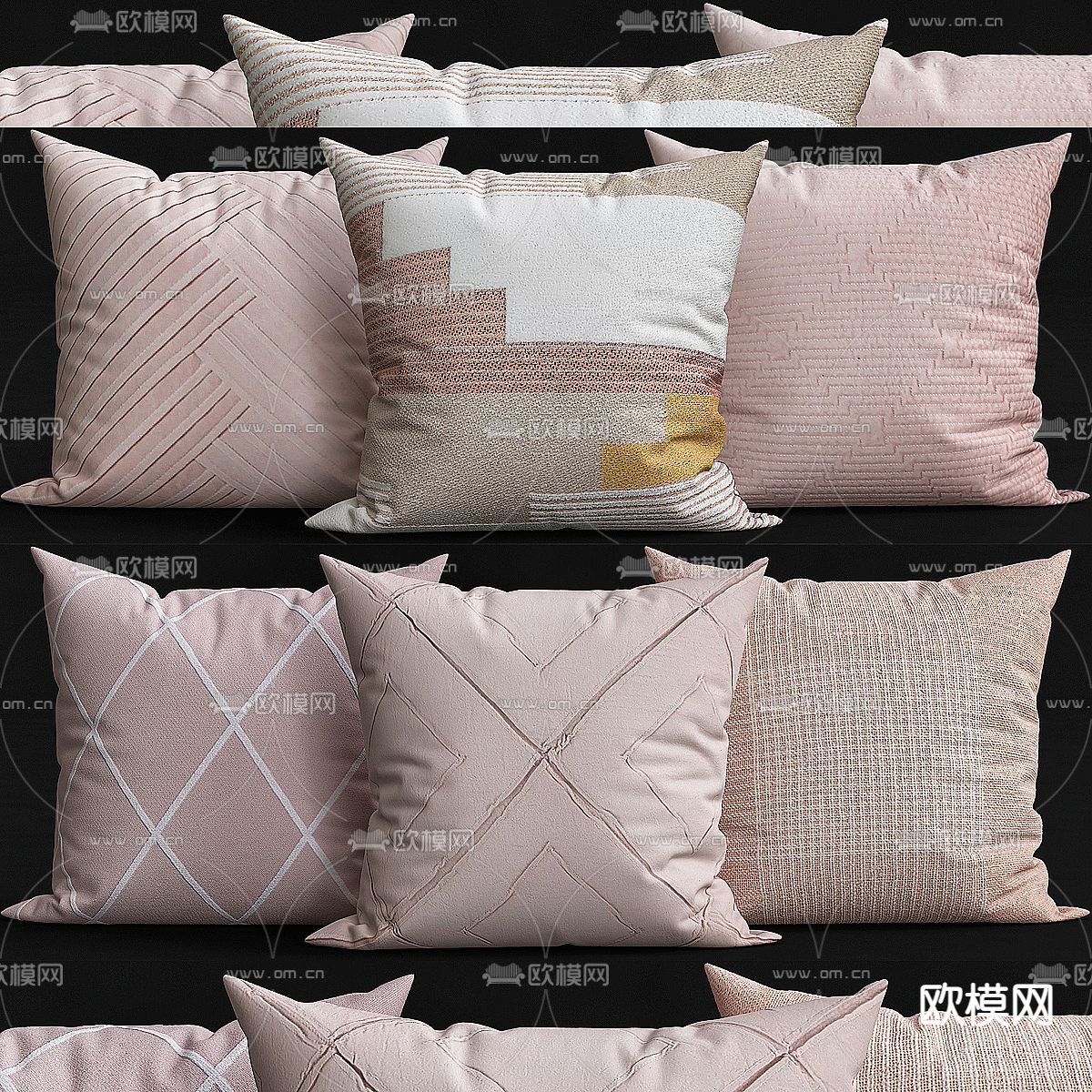 抱枕 靠枕 枕头3d模型下载