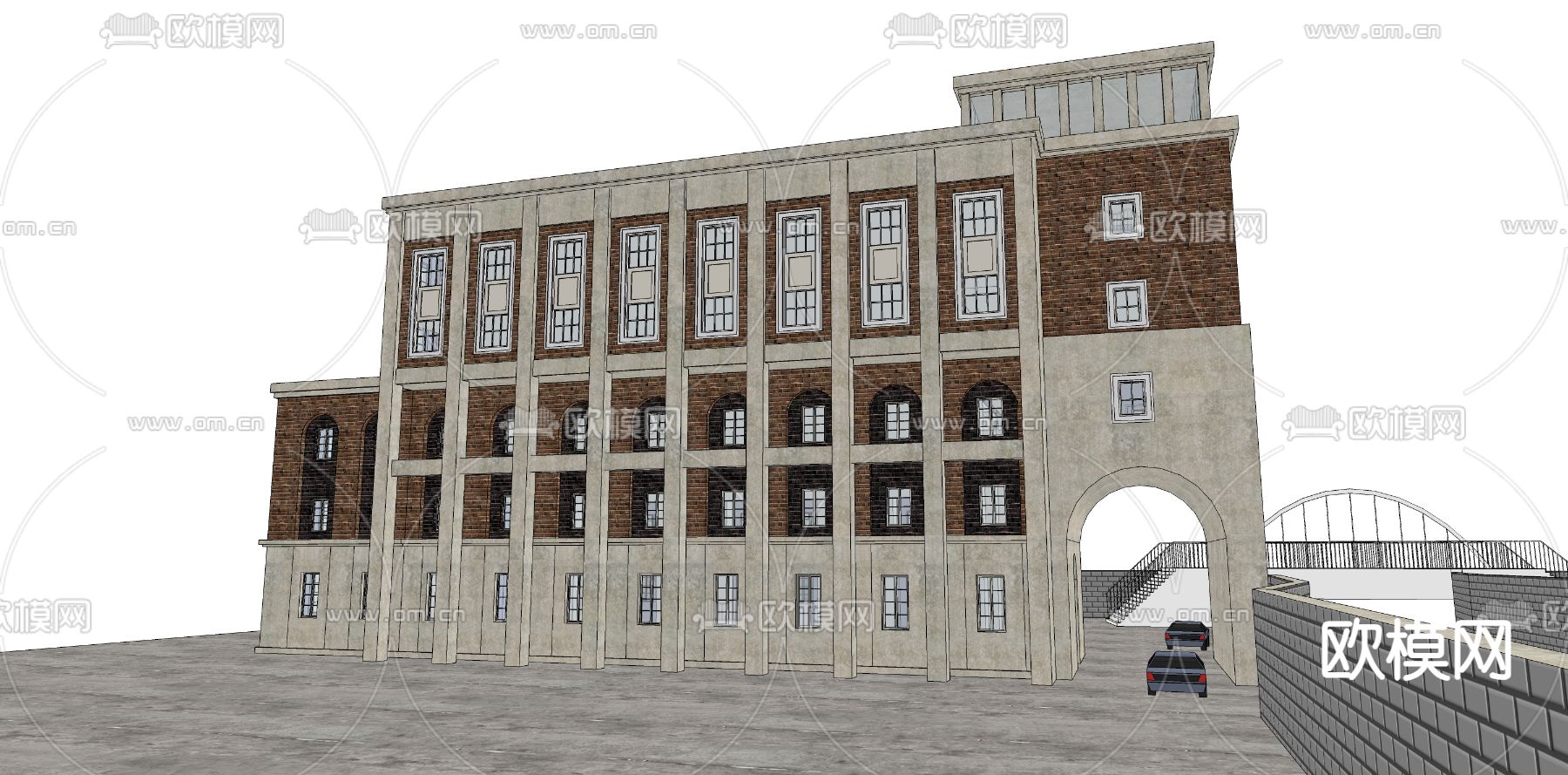 现代办公建筑su模型