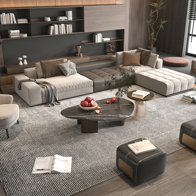  Minotti 组合沙发su模型 