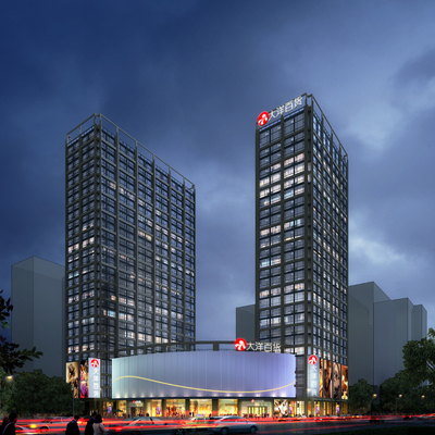 商场综合体su模型