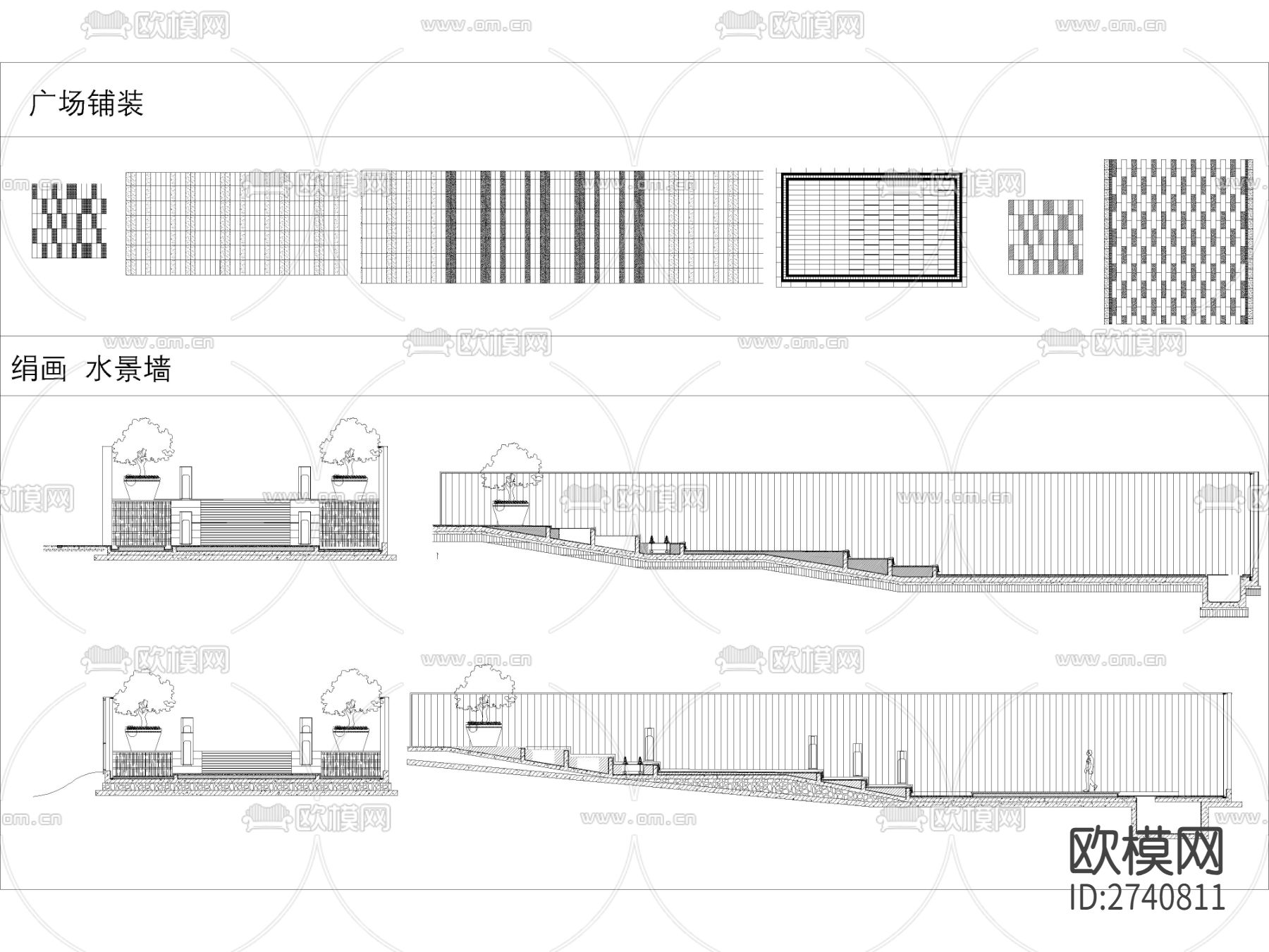 2023精选园林庭院景观小品cad图库下载（渲染图5）