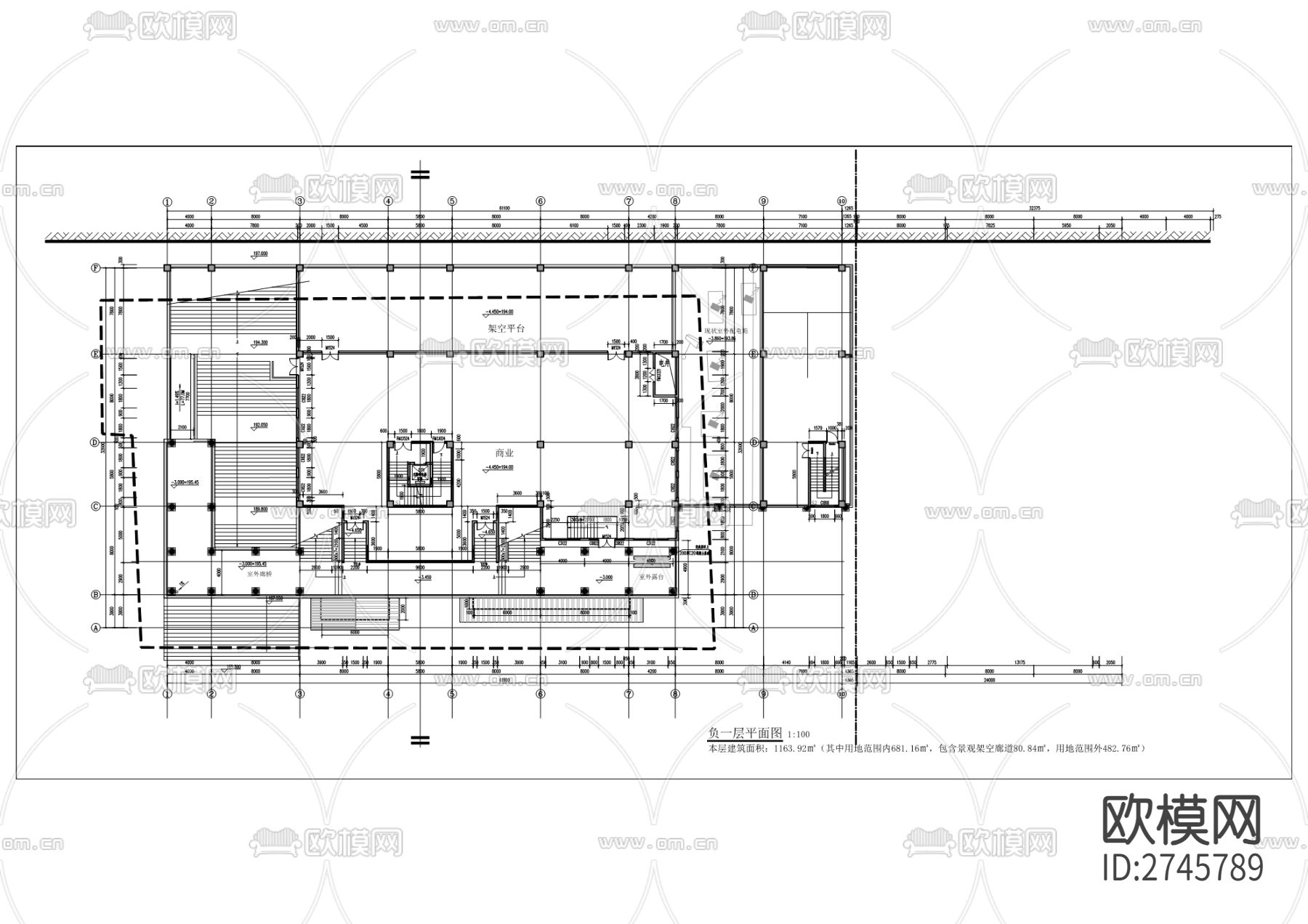 磁器口青瓷坊工程cad施工图下载（渲染图4）