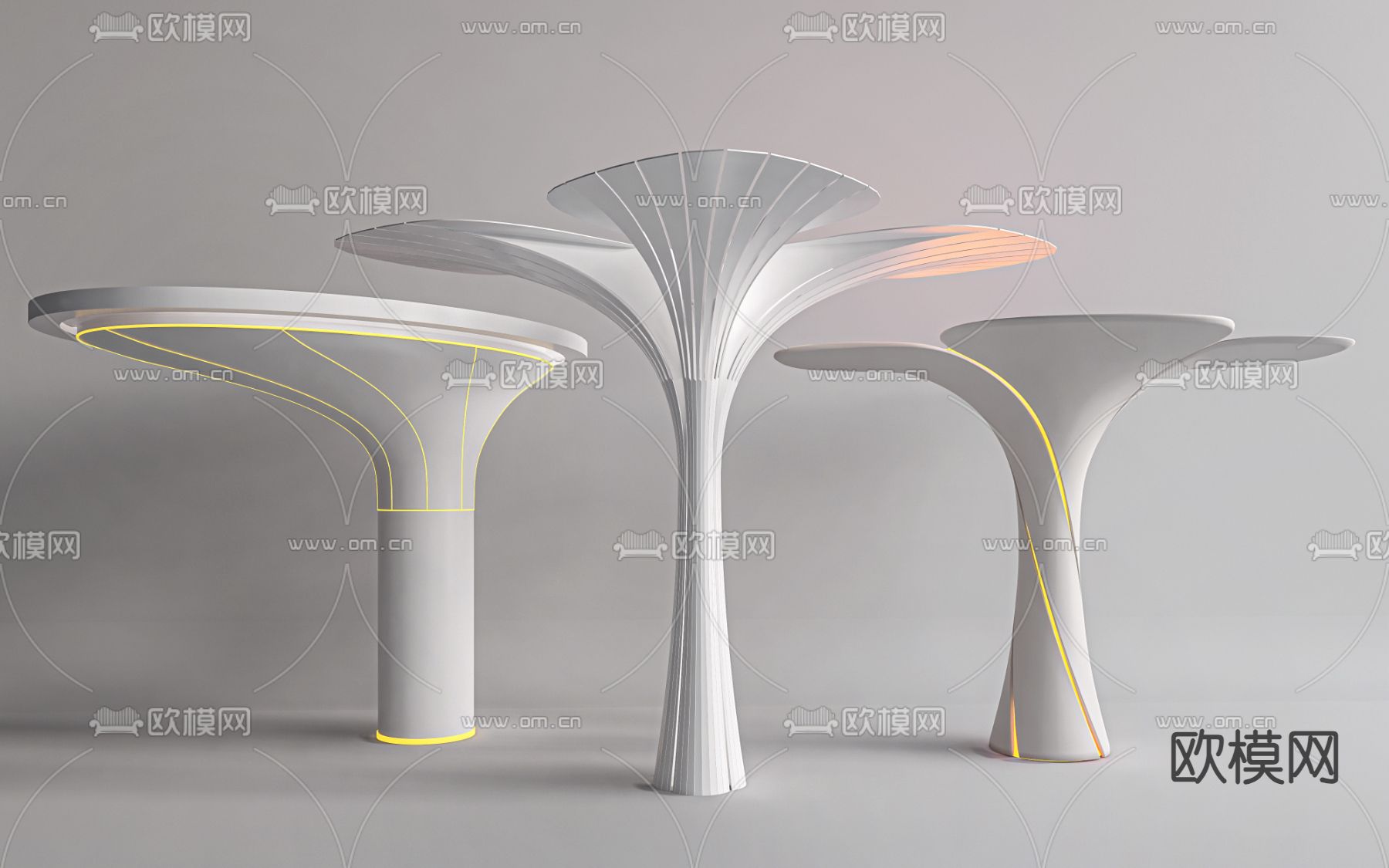 异形柱 造型柱 装饰柱su模型下载（渲染图1）