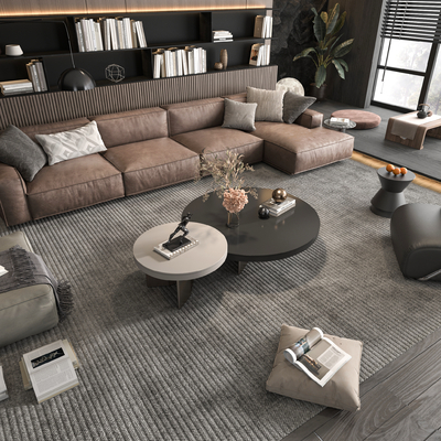  Minotti 组合沙发su模型 