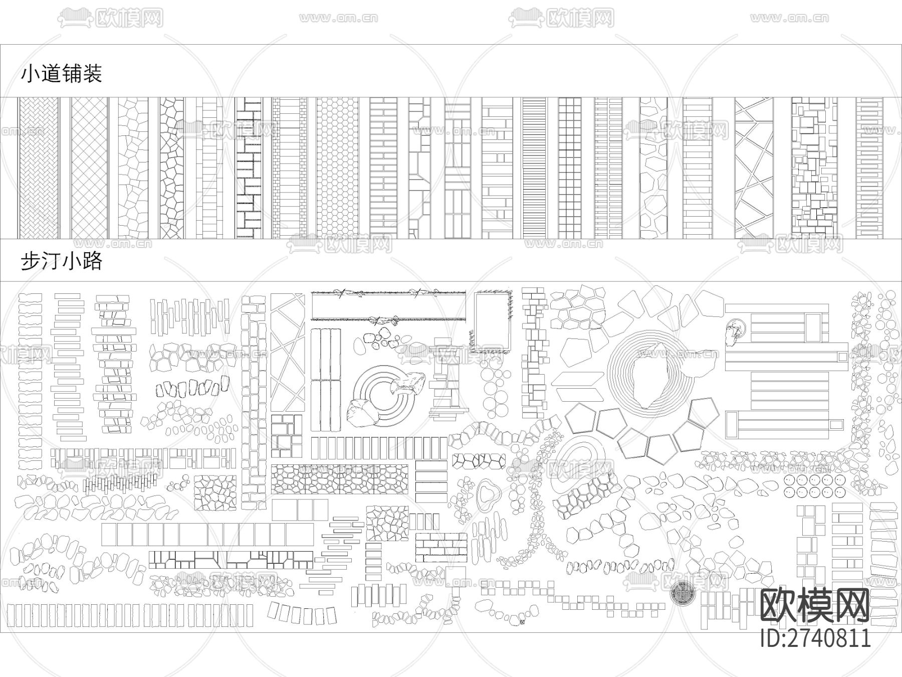 2023精选园林庭院景观小品cad图库下载（渲染图3）
