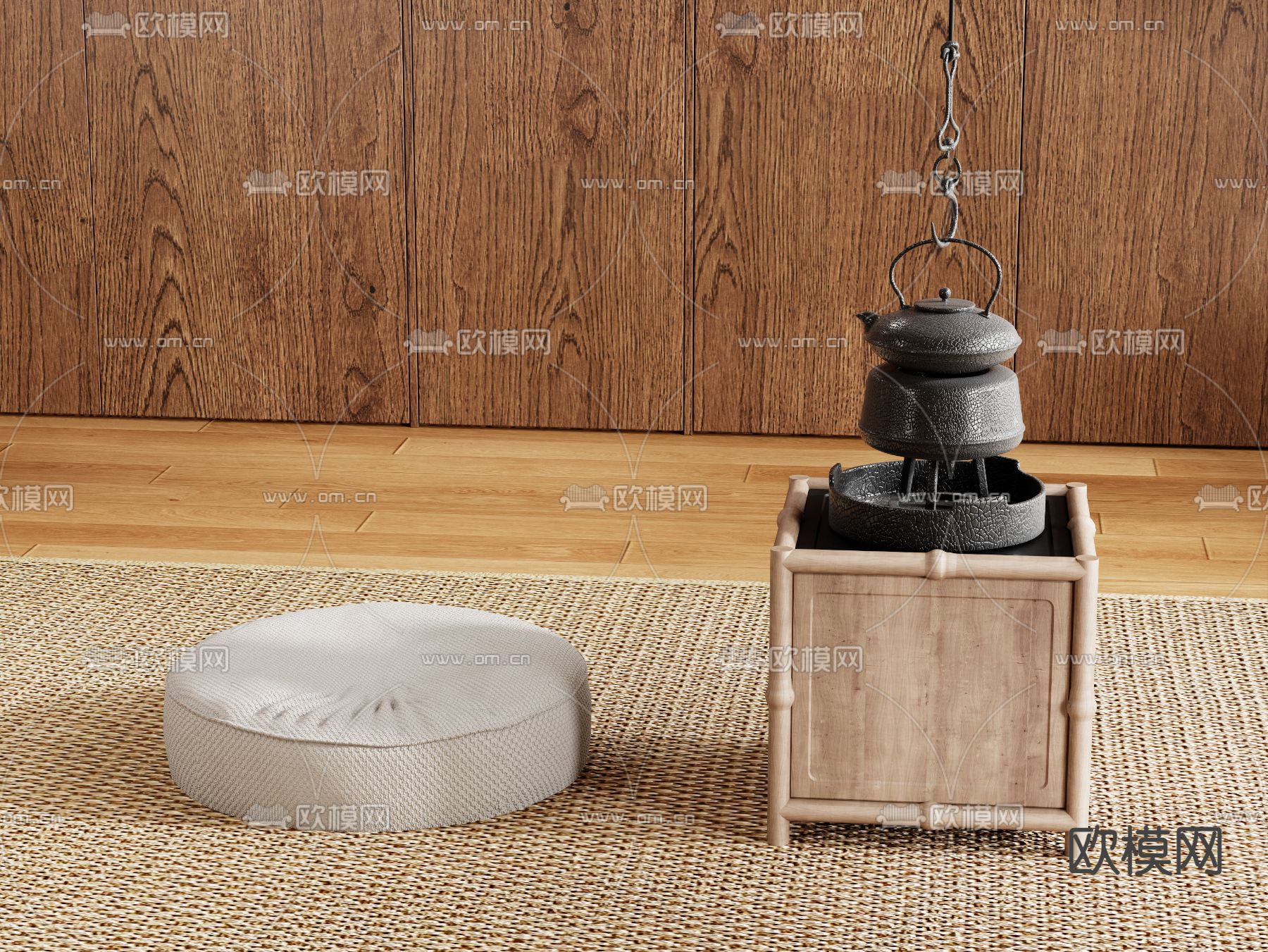 新中式茶壶su模型下载（渲染图1）