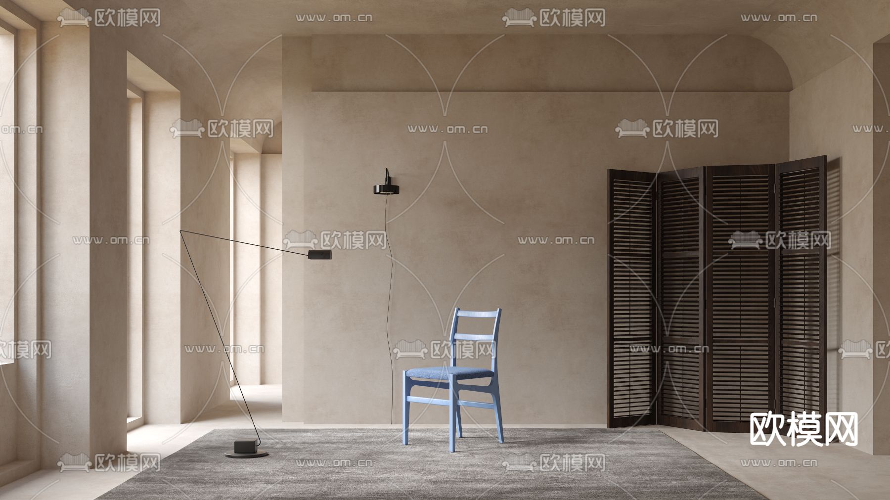 Cassina椅子 餐椅3d模型下载