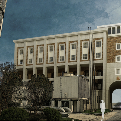 现代办公建筑su模型