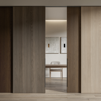 移门 推拉门su模型