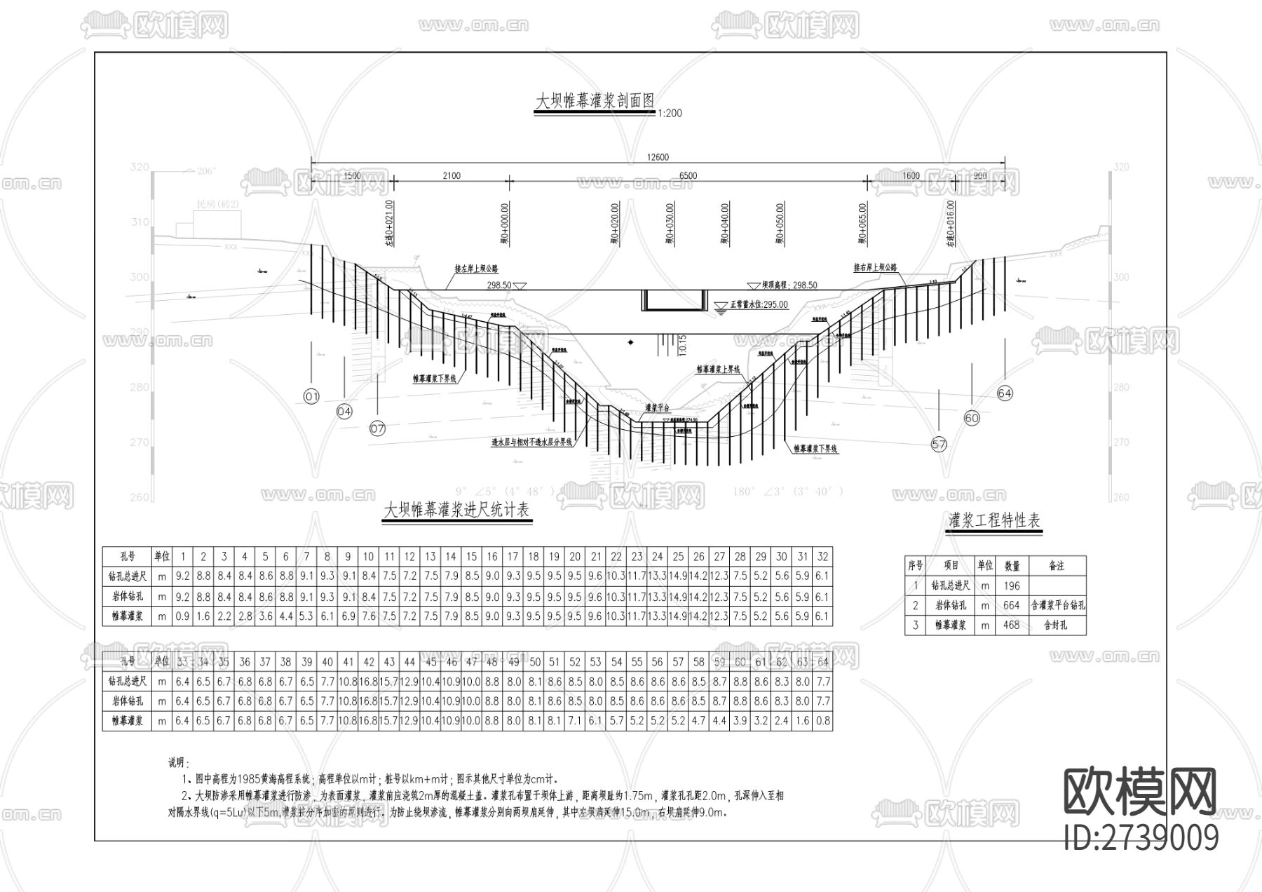 上纲水库cad施工图下载（渲染图10）