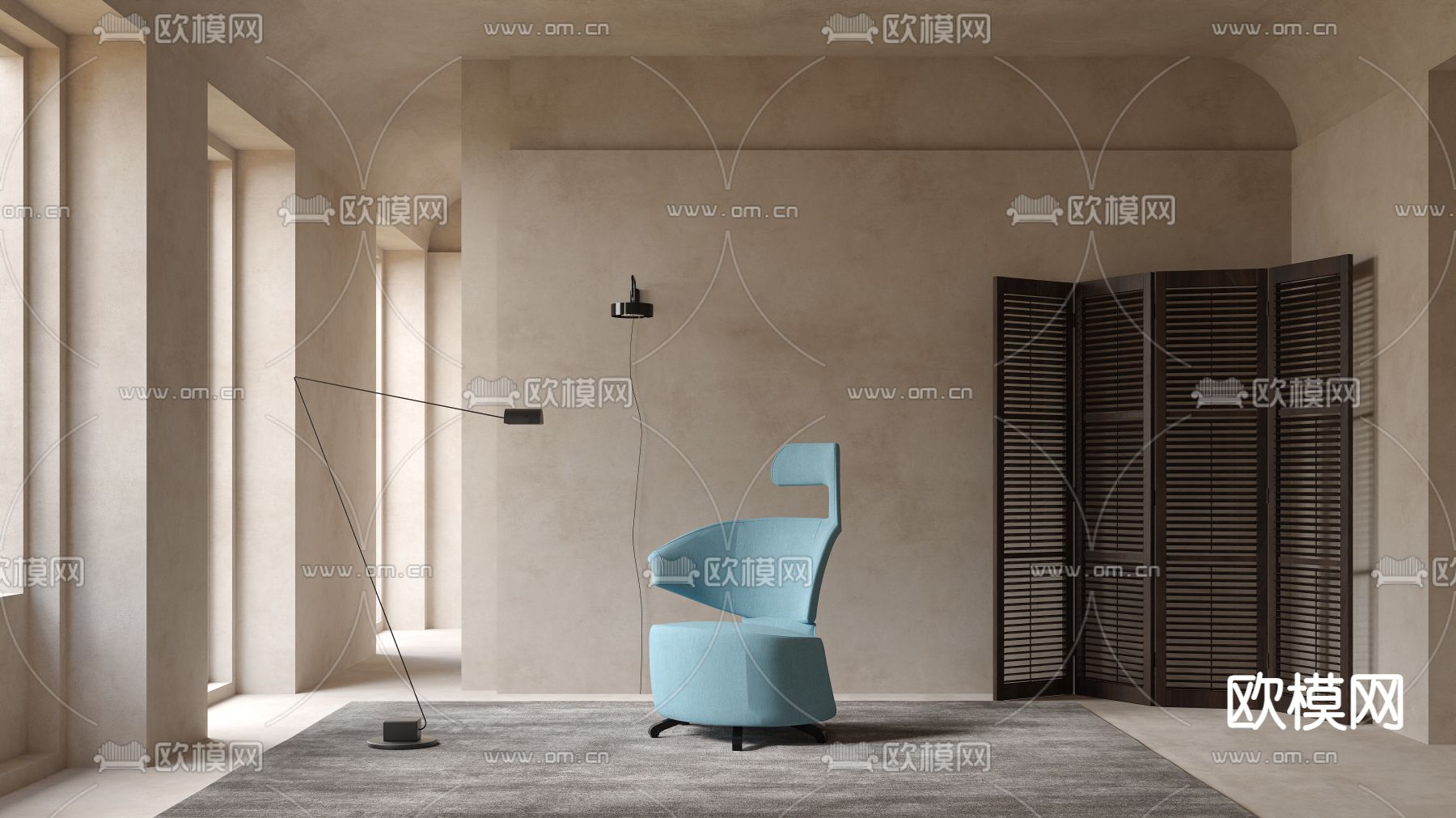 Cassina 休闲椅3d模型下载