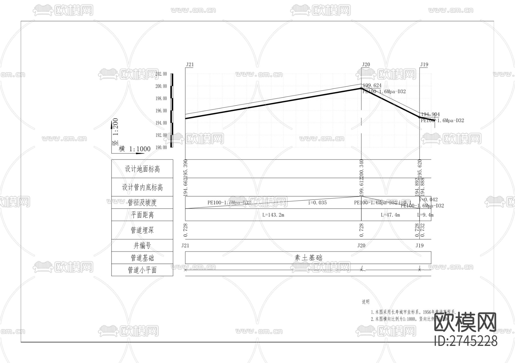 江南街道扇沱集镇水利及污水处理cad施工图下载（渲染图3）