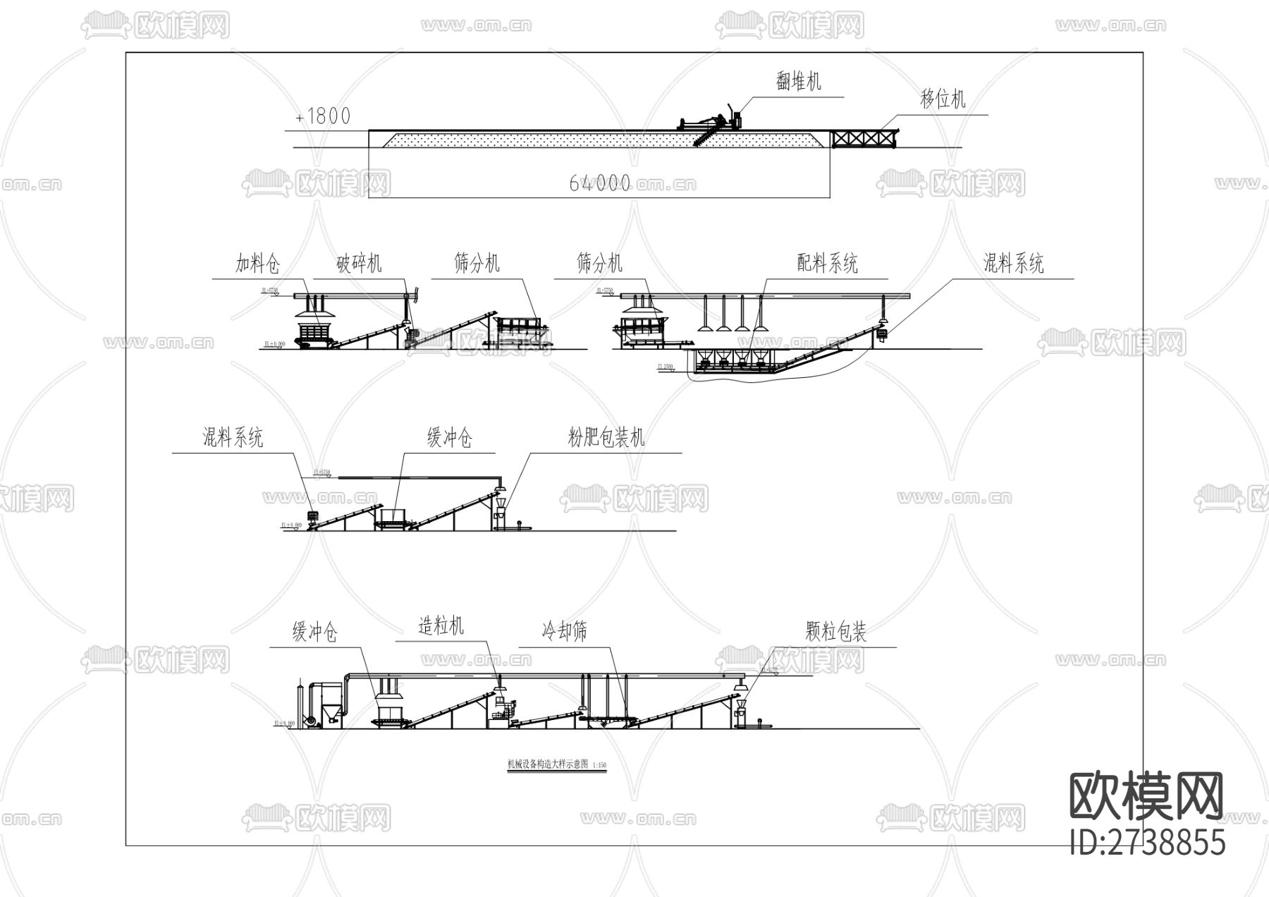 春垦畜禽粪便资源化利用中心建设项目cad施工图下载（渲染图8）