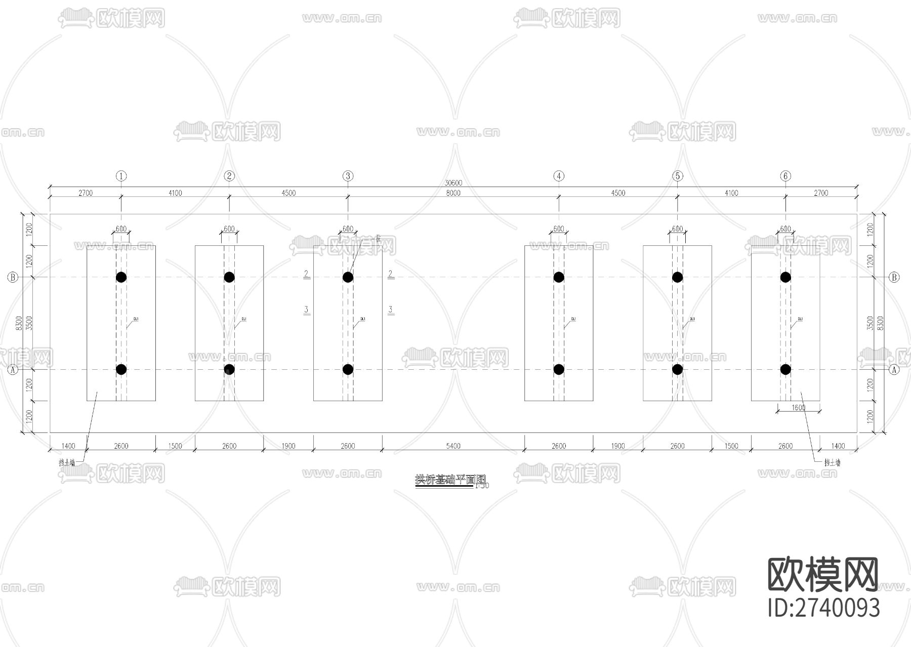 拱桥施工大样图下载（渲染图3）