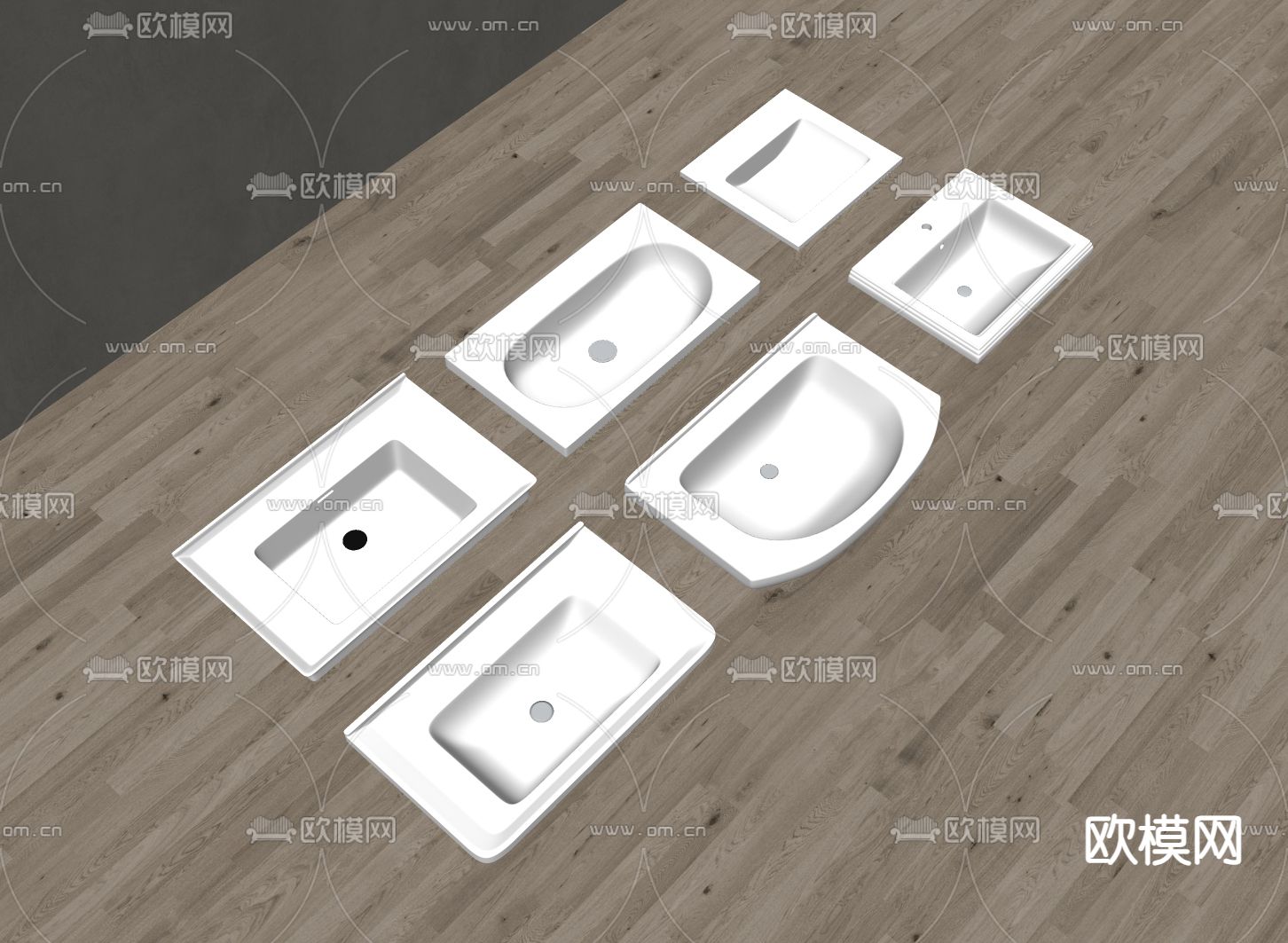 现代台盆su模型下载（渲染图2）