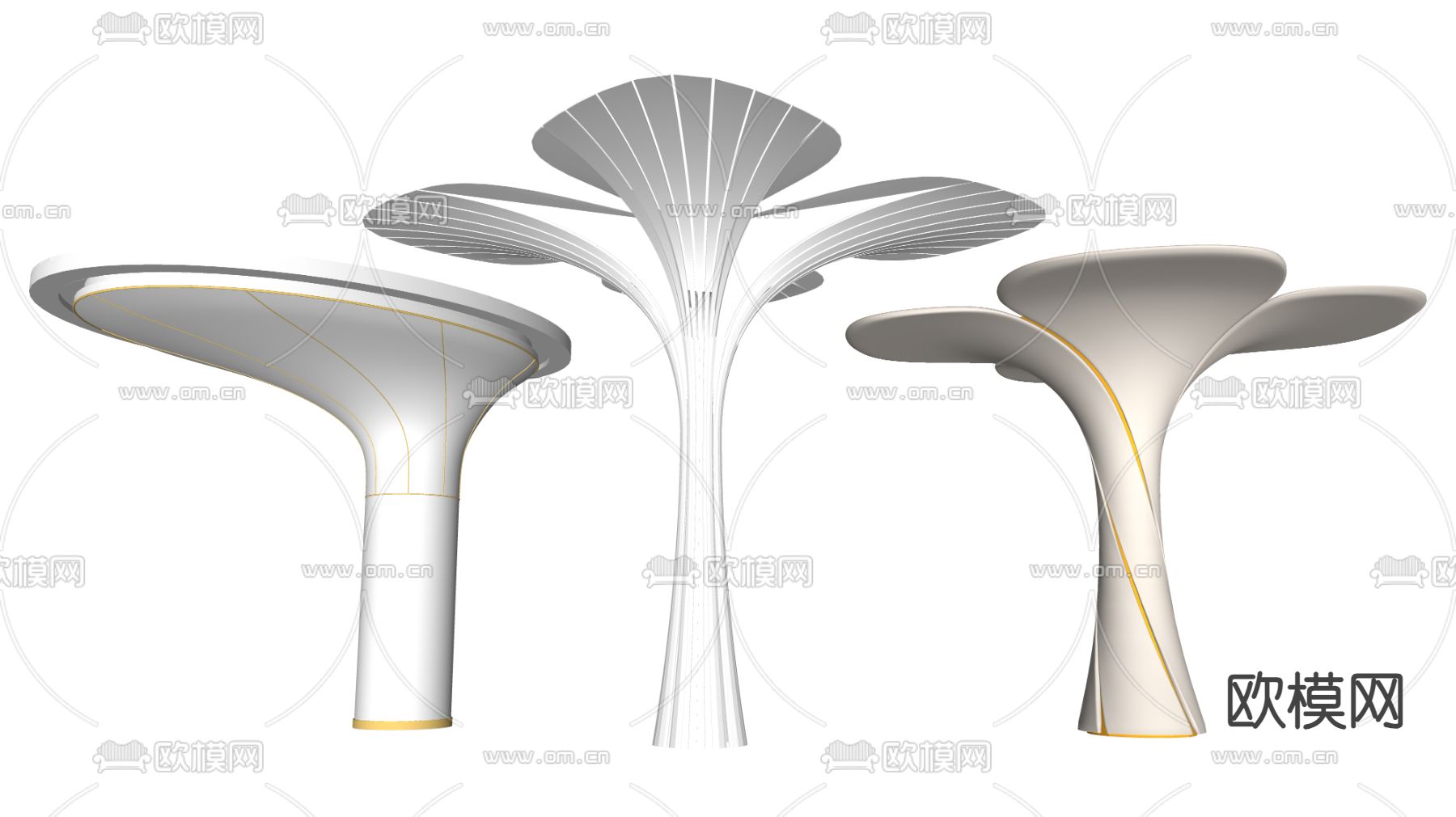 异形柱 造型柱 装饰柱su模型下载（渲染图2）