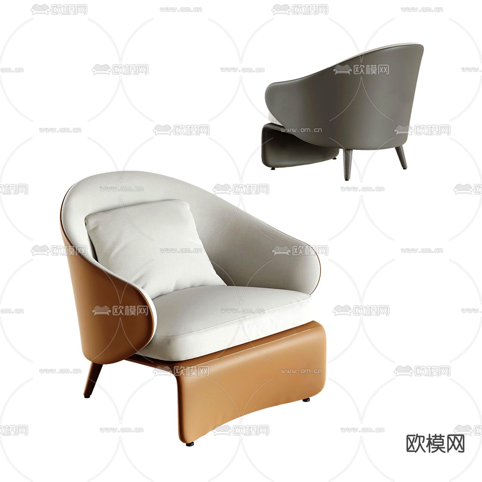 沙发椅3d模型下载