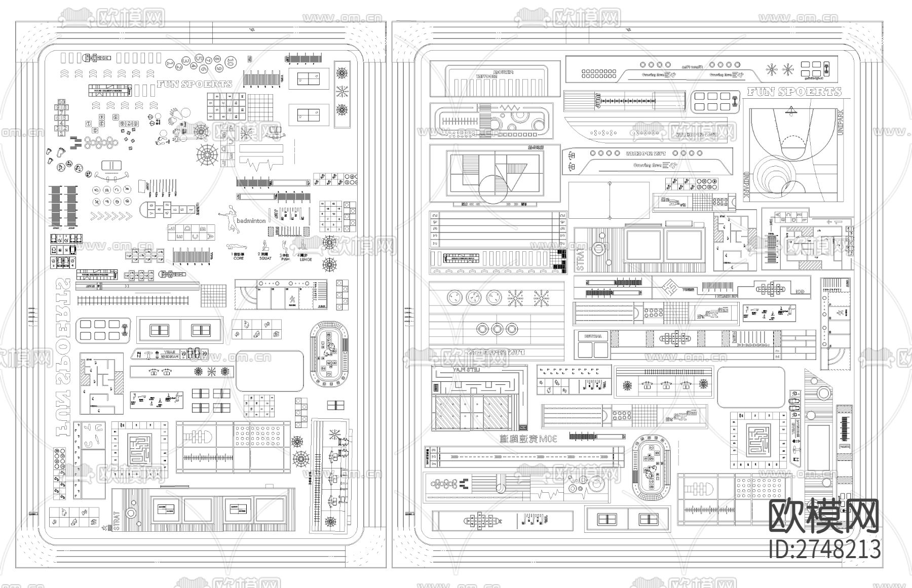儿童乐园cad施工图下载（渲染图1）