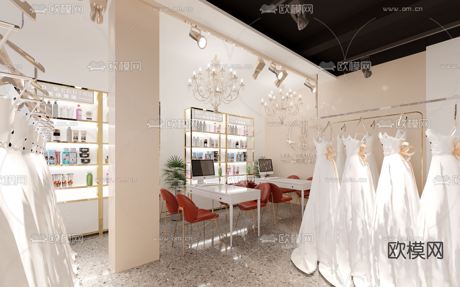 婚纱店3d模型下载（渲染图3）