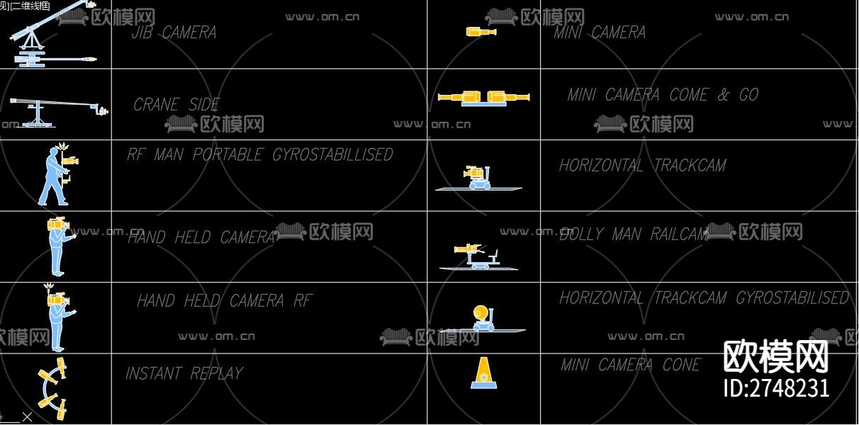 无人机摄像头cad图库下载（渲染图5）
