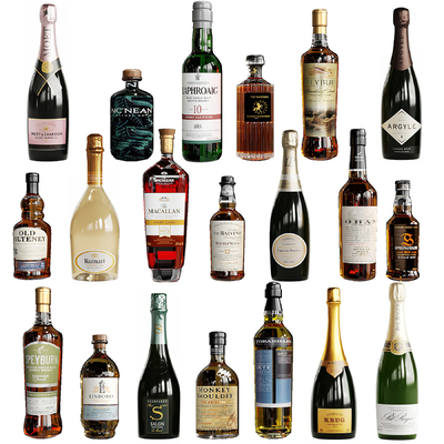  现代红酒 酒水su模型 